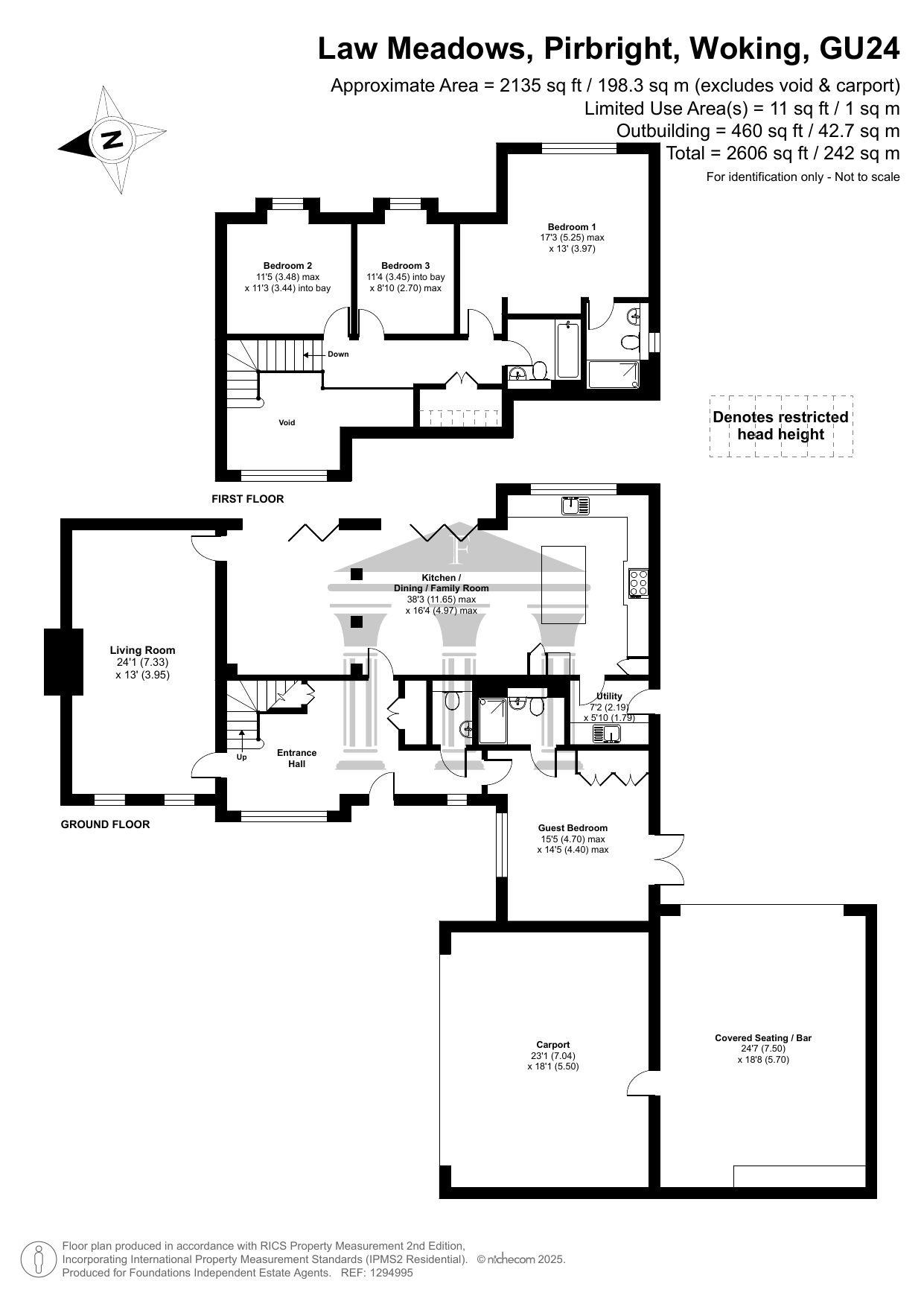 1 Law Meadows, Guildford Road, Woking floorplan
