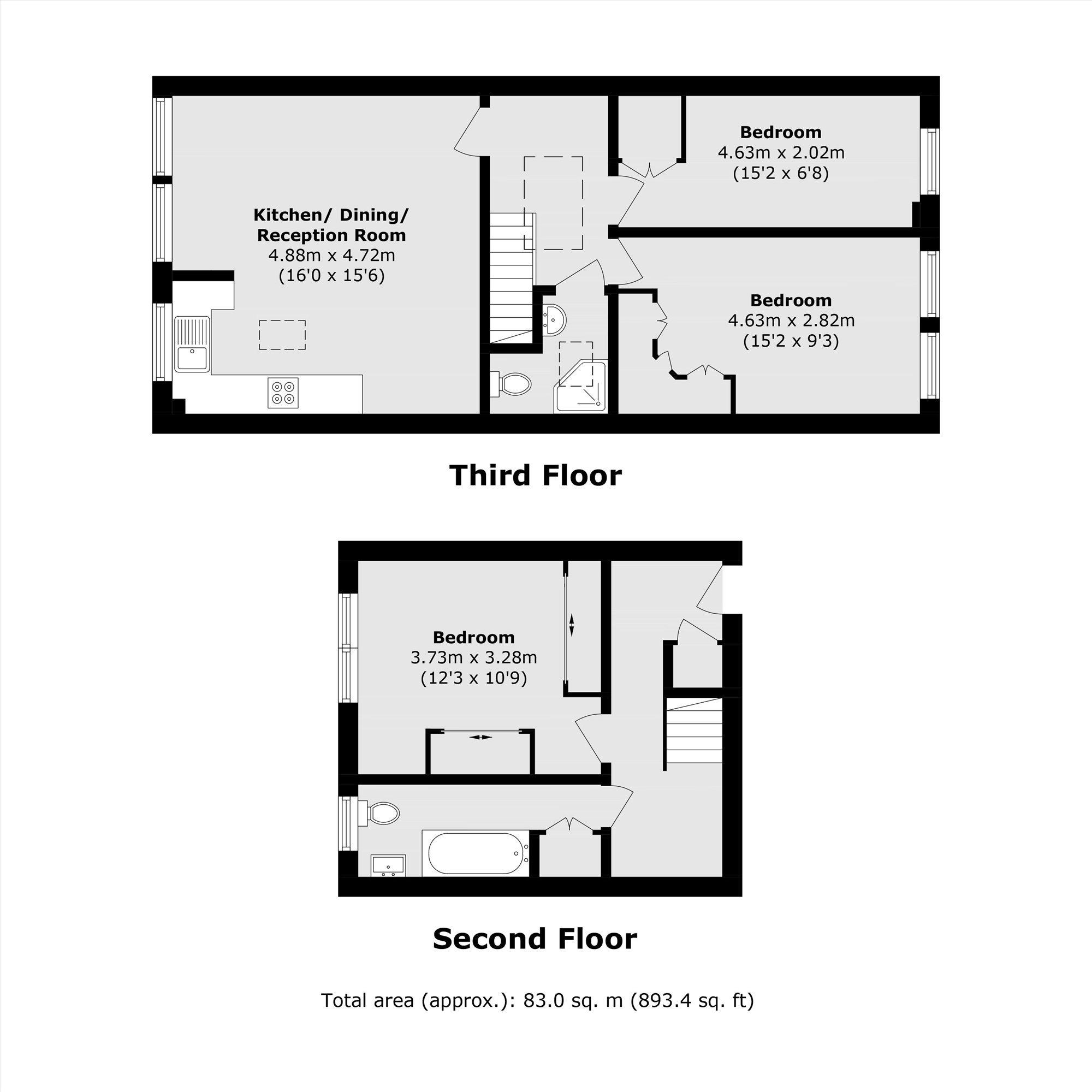 Flat 11, Falconry Court, 7, Fairfield South, Kingston Upon Thames floorplan