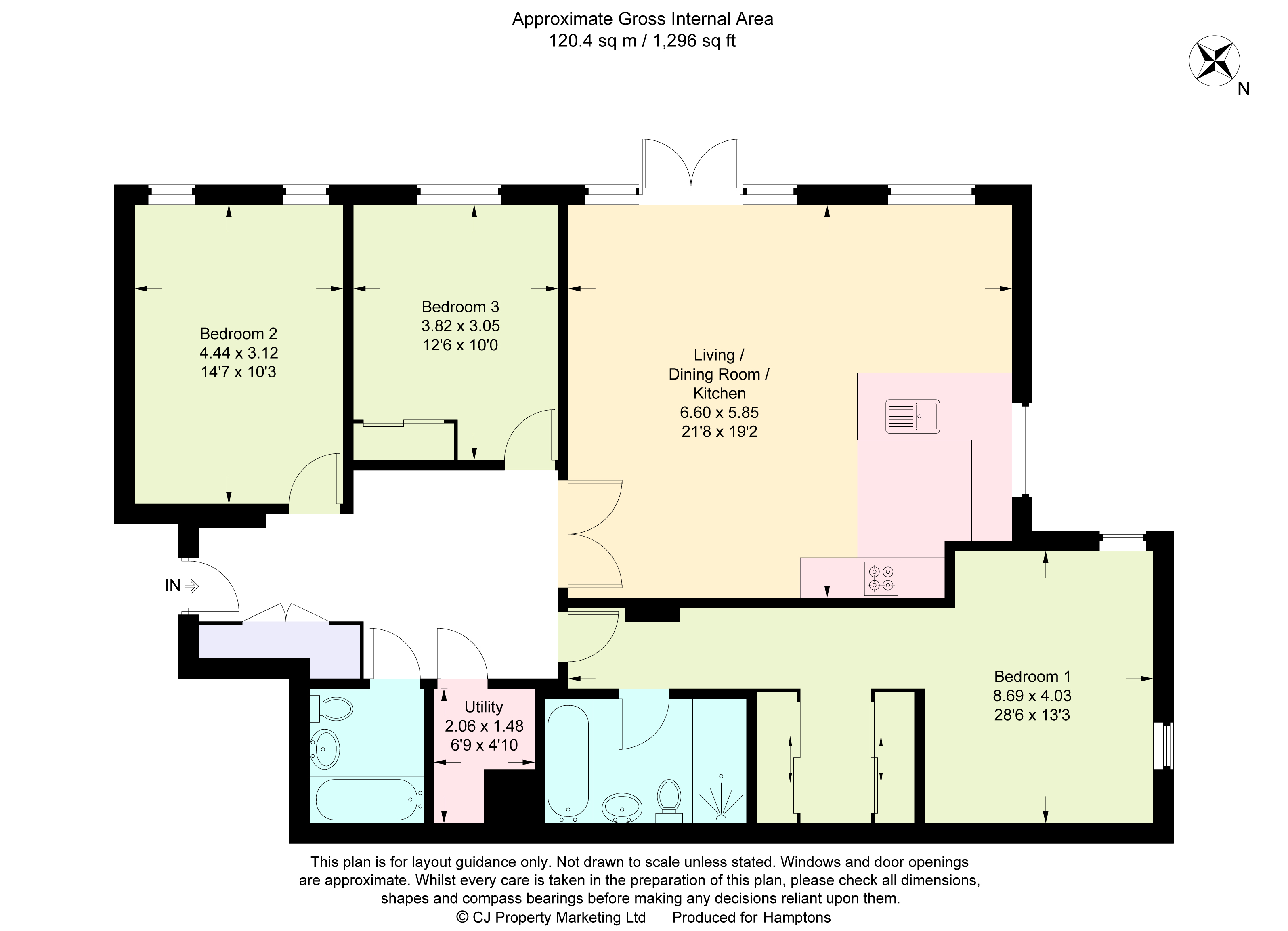 1, Heron Lodge, Wharf Lane, Rickmansworth floorplan