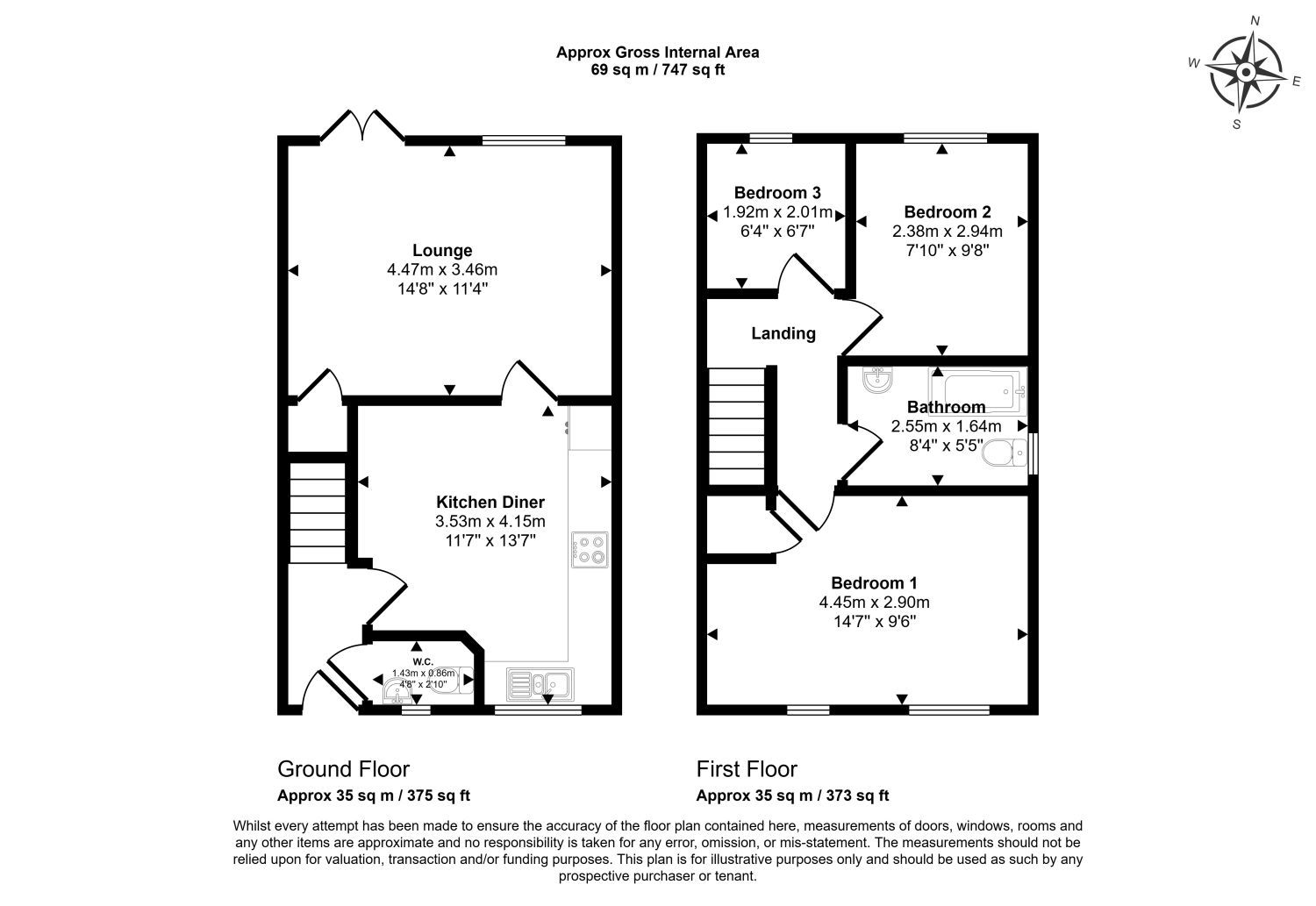 20, Elizabeth Close, Scunthorpe floorplan