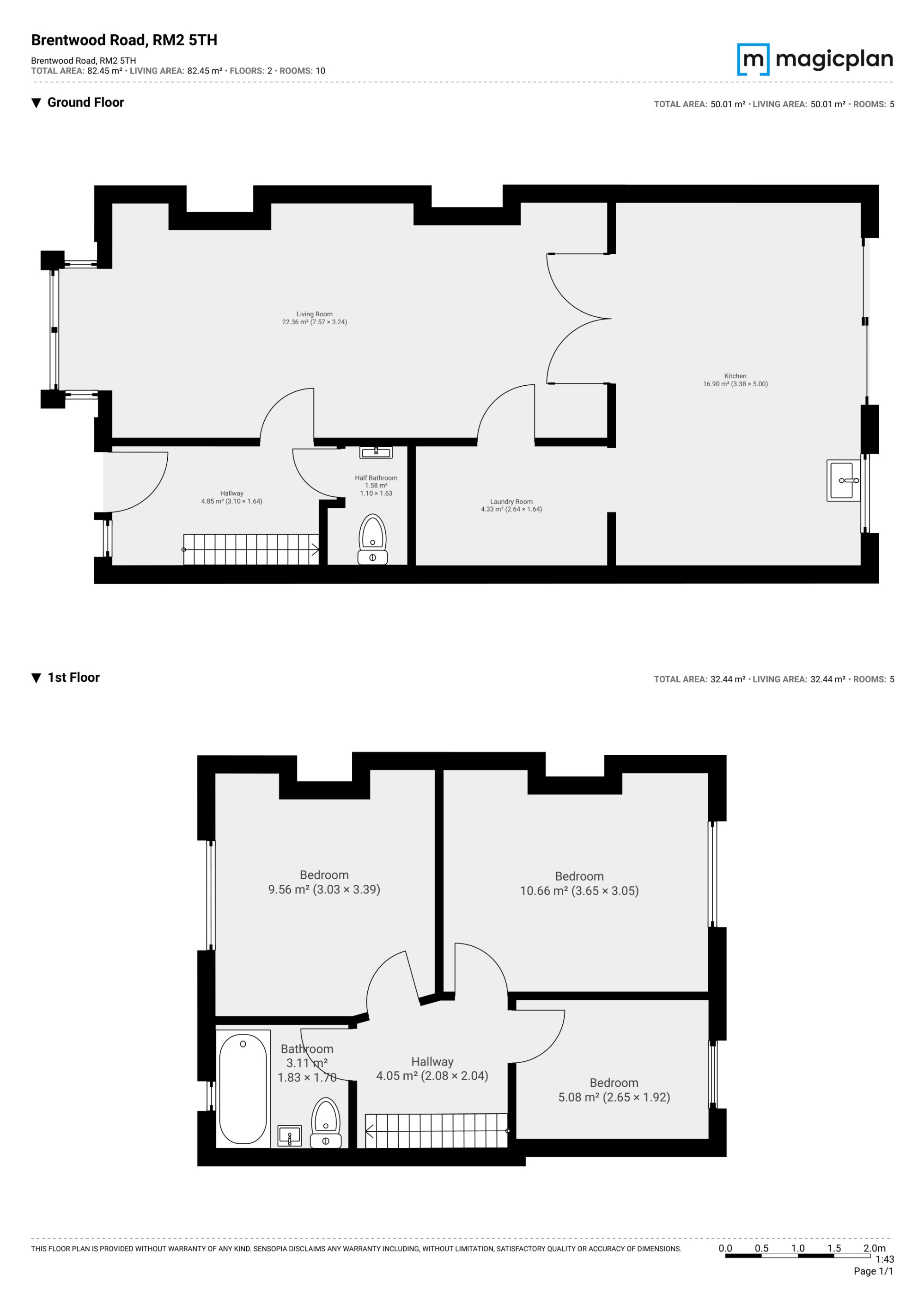 385, Brentwood Road, Romford floorplan
