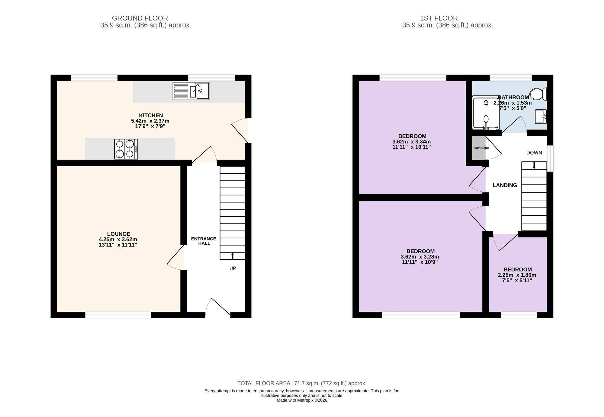22 Fir Trees Avenue, Preston floorplan