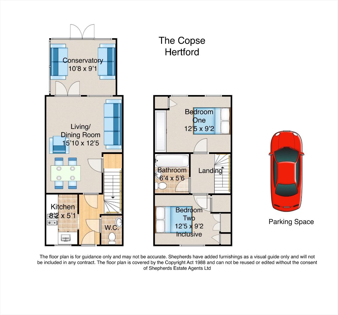 18, The Copse, Hertford floorplan