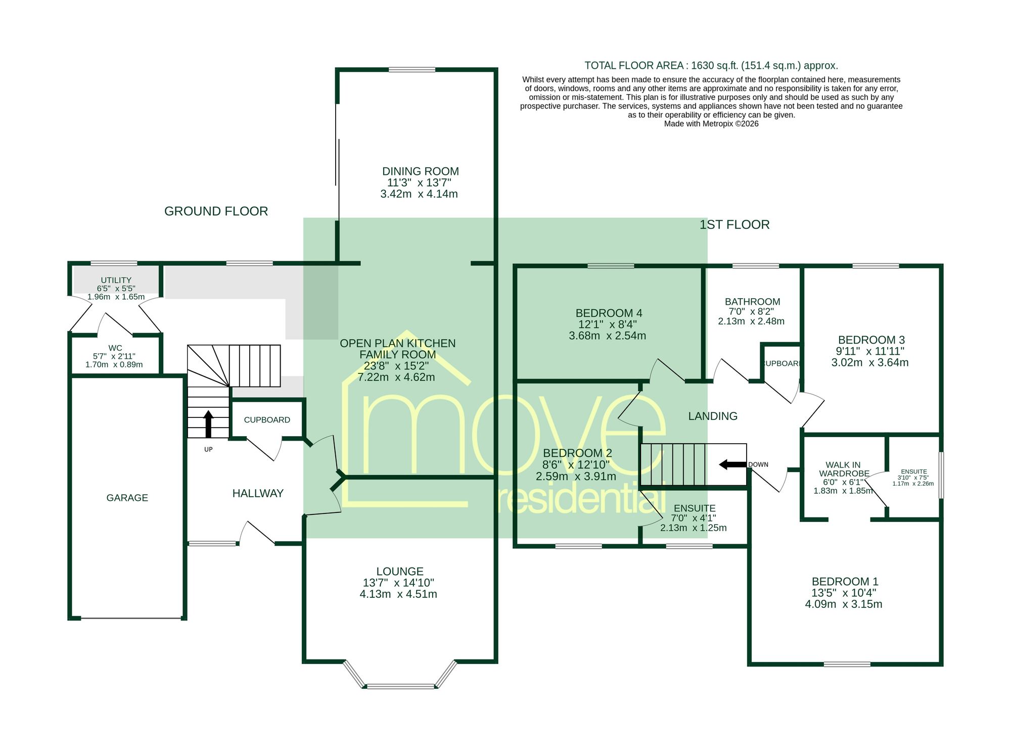 4 Taylor Place, Prenton floorplan