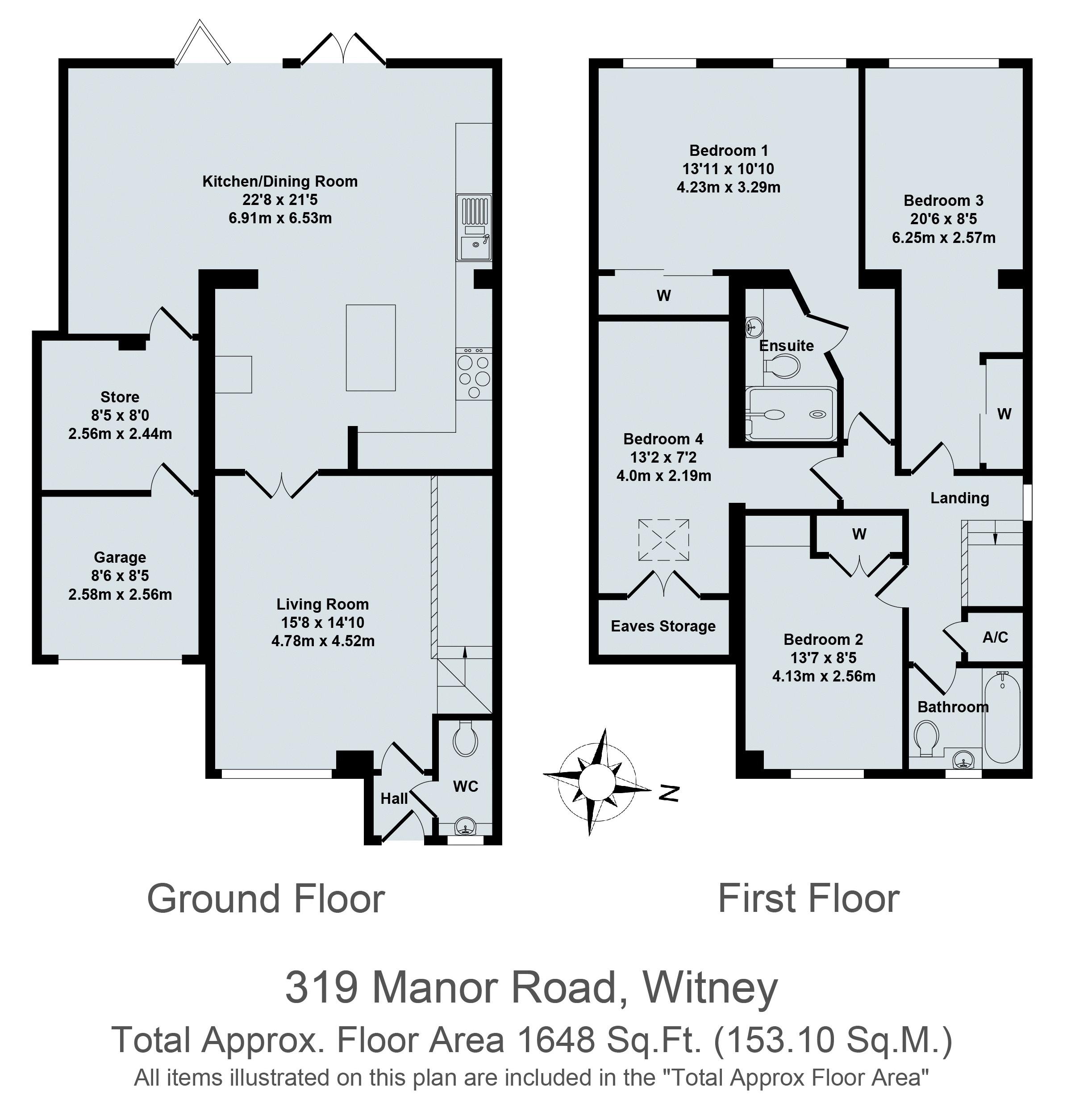 Manor Road Cogges Witney Ox28 4 Bedroom Link Detached House For Sale