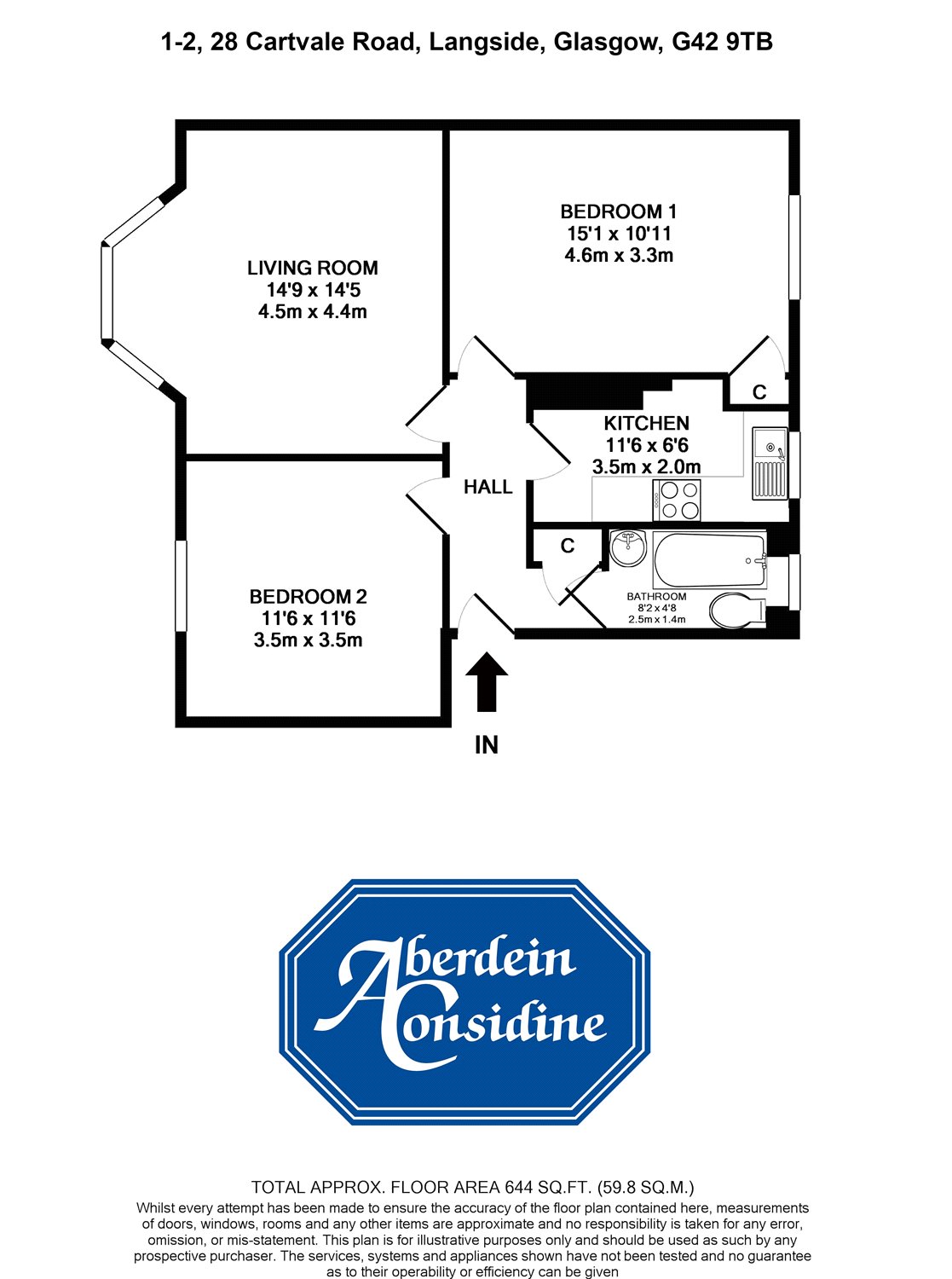 2 Bedrooms Flat for sale in 1/2, Cartvale Road, Langside, Glasgow G42