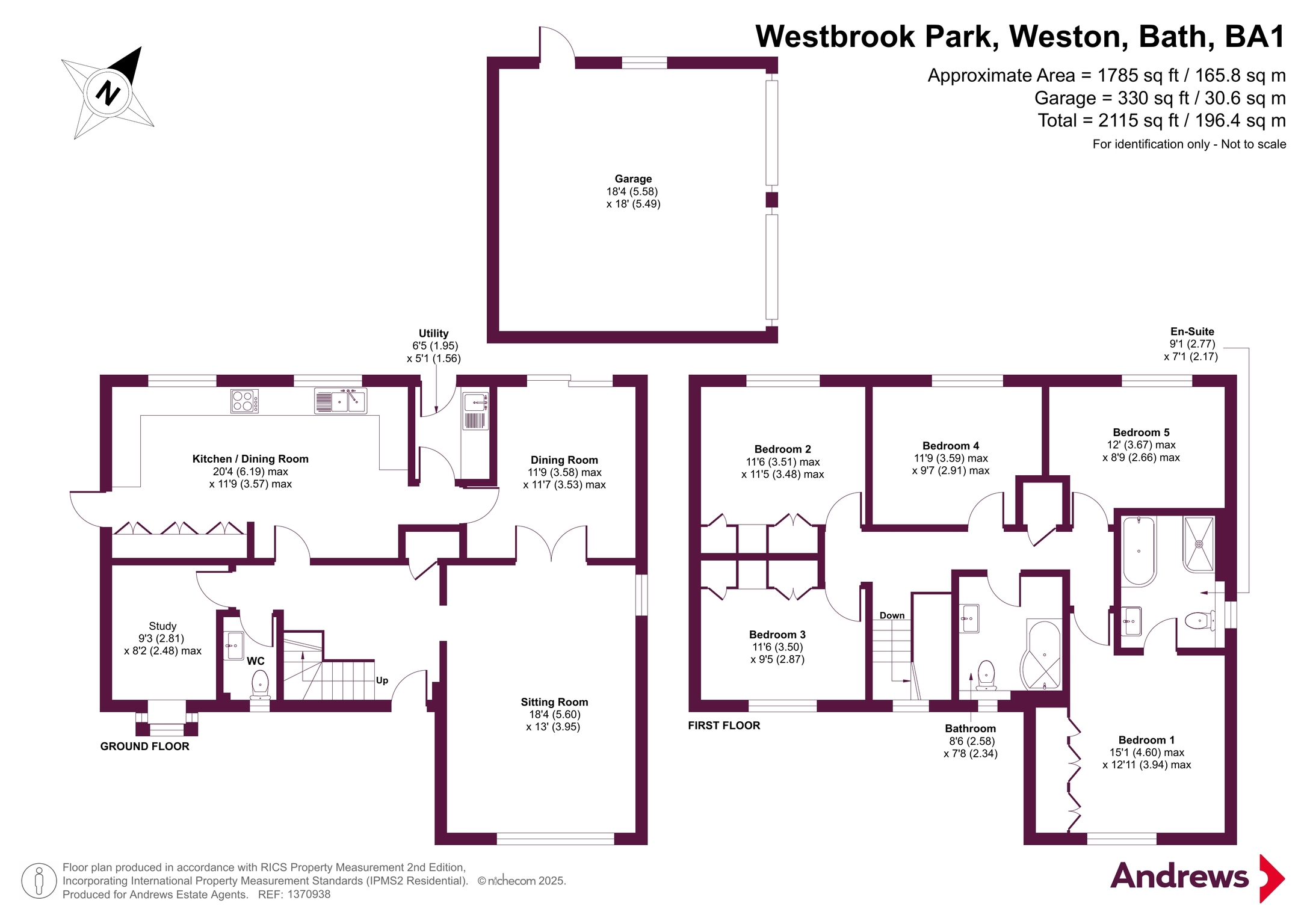12, Westbrook Park, Bath floorplan