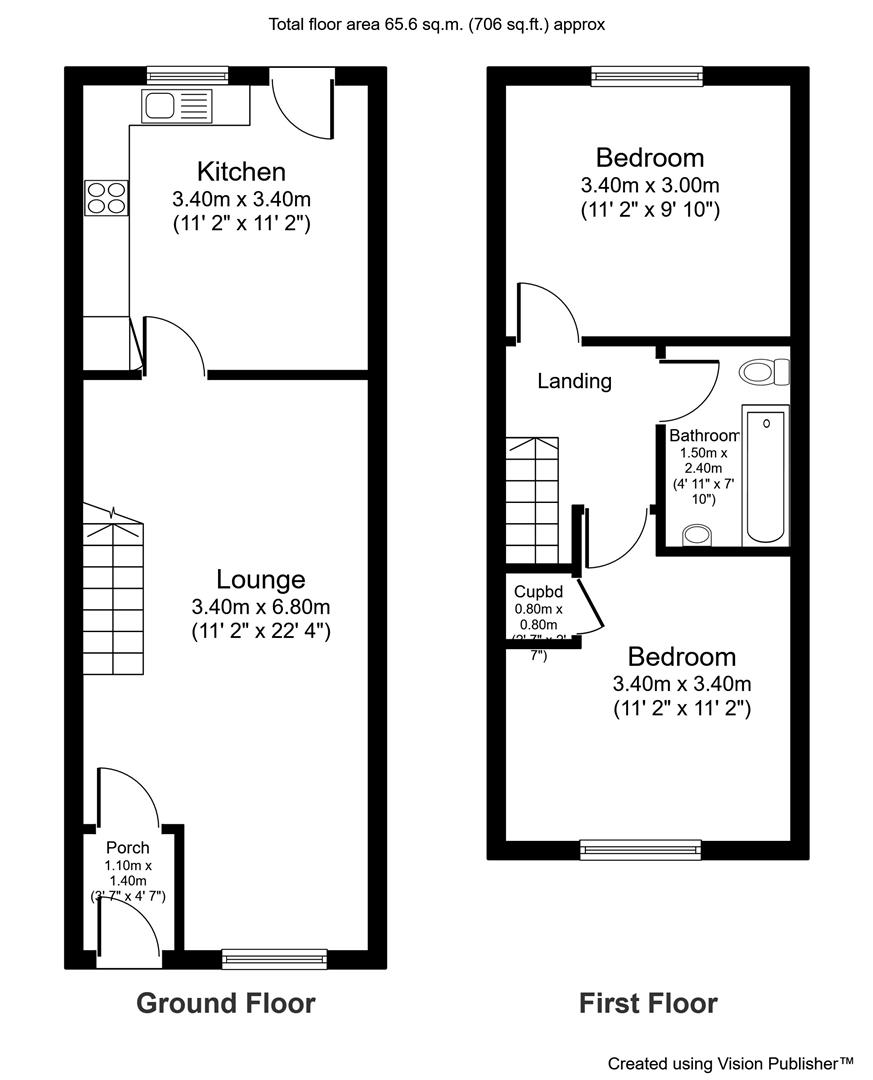 22, April Close, Oldham floorplan