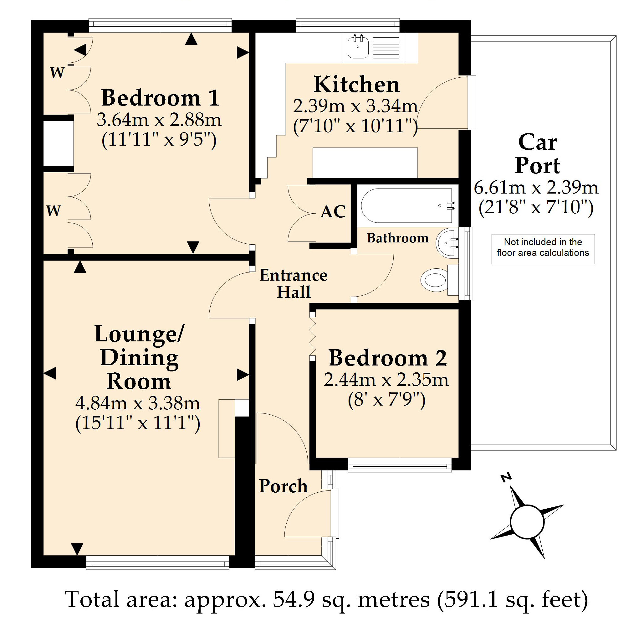 27, Heathfield Way, Ferndown floorplan