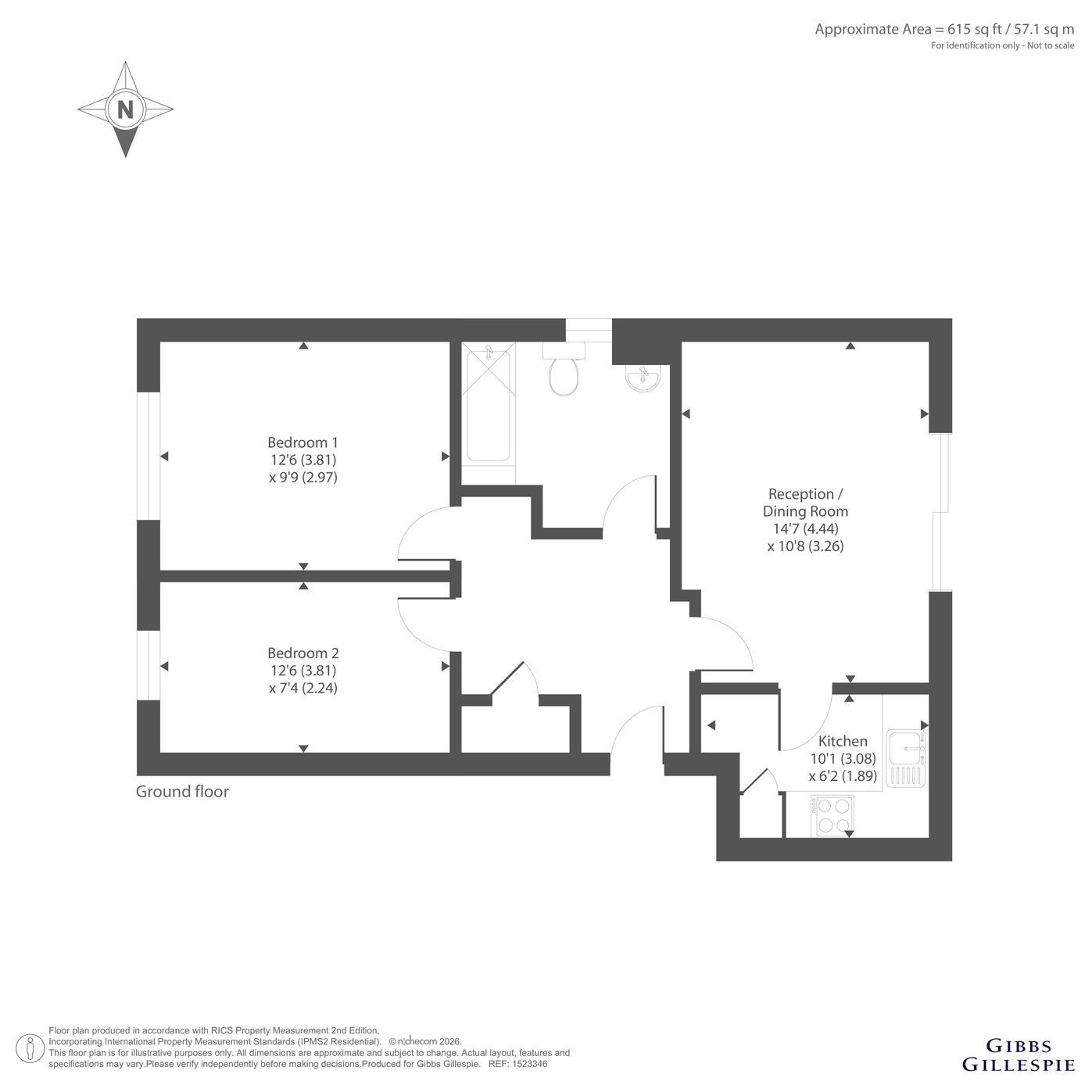 25, Cherry Gardens, Northolt floorplan