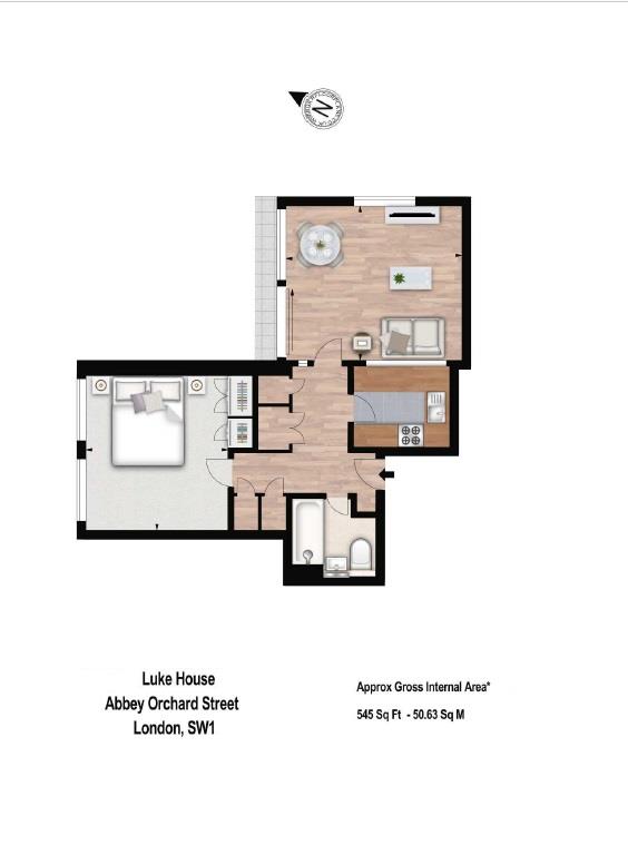 1 Bedrooms Flat to rent in Luke House, Abbey Orchard Street, London SW1P