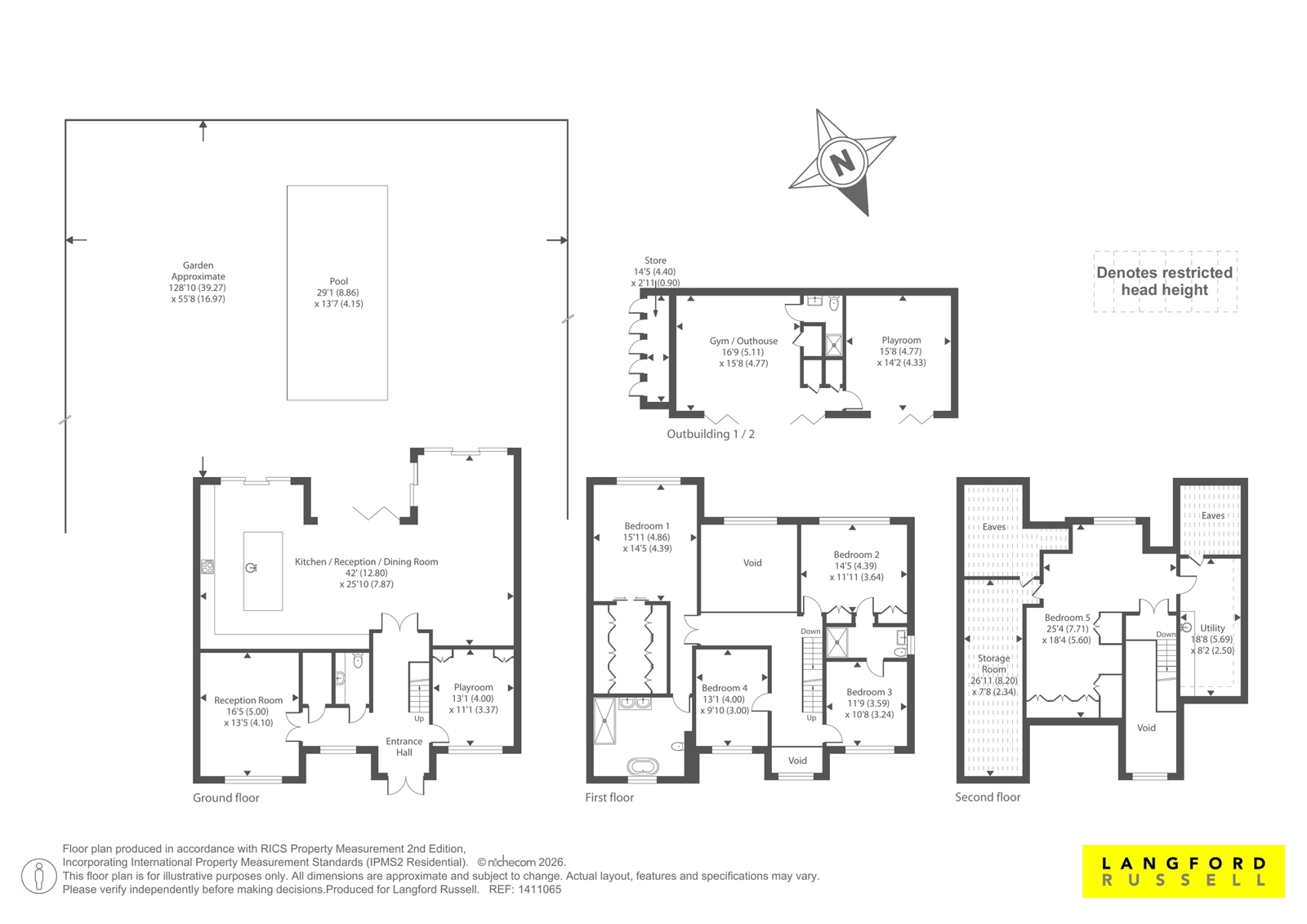 10, Meadow Way, Farnborough Park floorplan