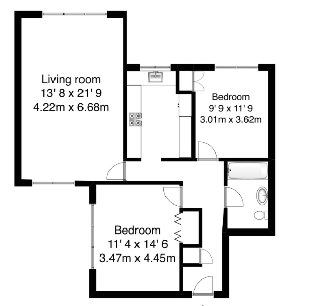 4 Woodside, Ashley Road, Surrey floorplan