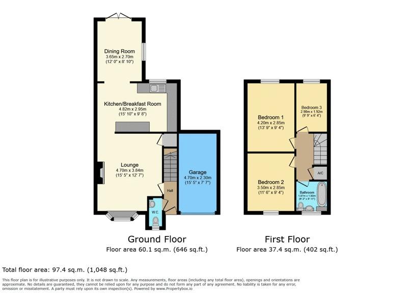 24, Brockwood Close, Sandy floorplan