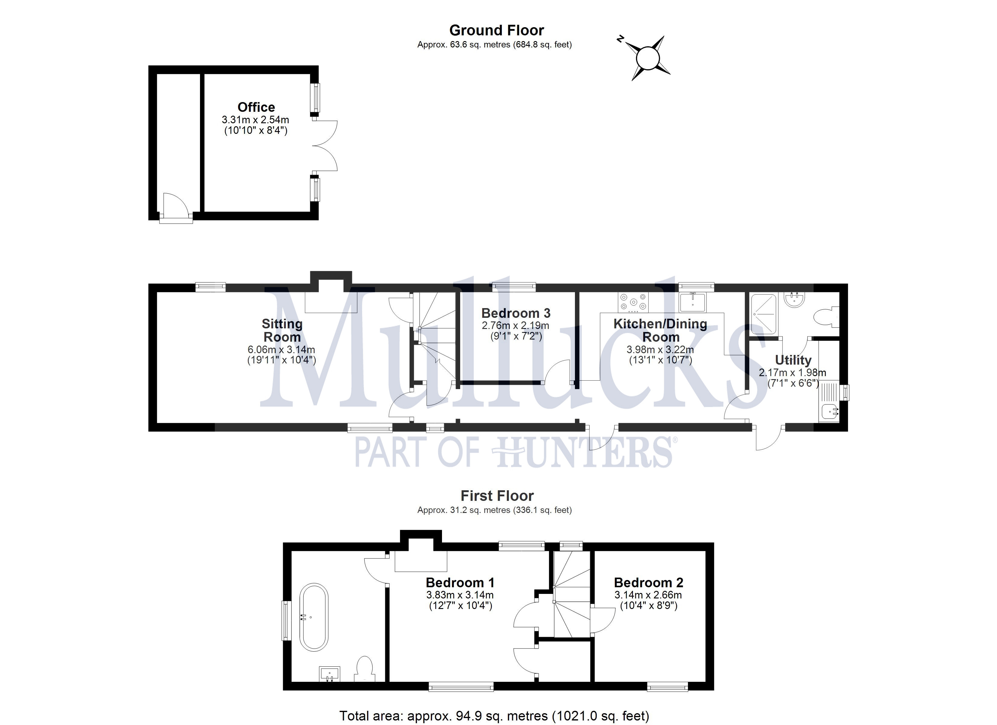 3 Bedrooms Detached house for sale in Stewards Cottage, Hadham Hall, Little Hadham, Ware, Hertfordshire SG11