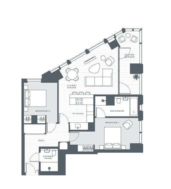 1 Nine Elms Lane, London floorplan
