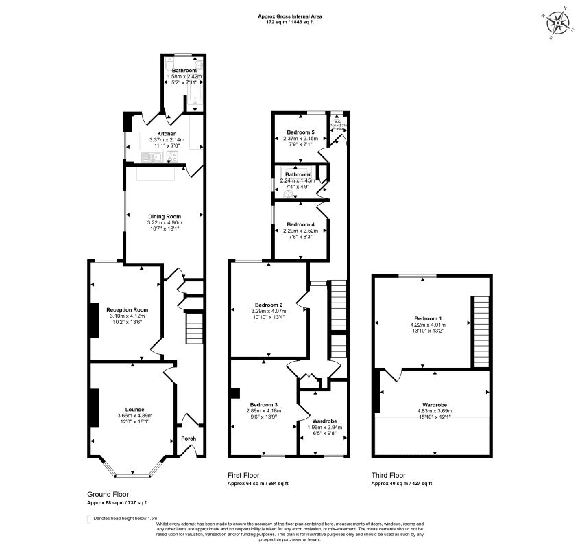 26, Clevedon Road, Blackpool floorplan