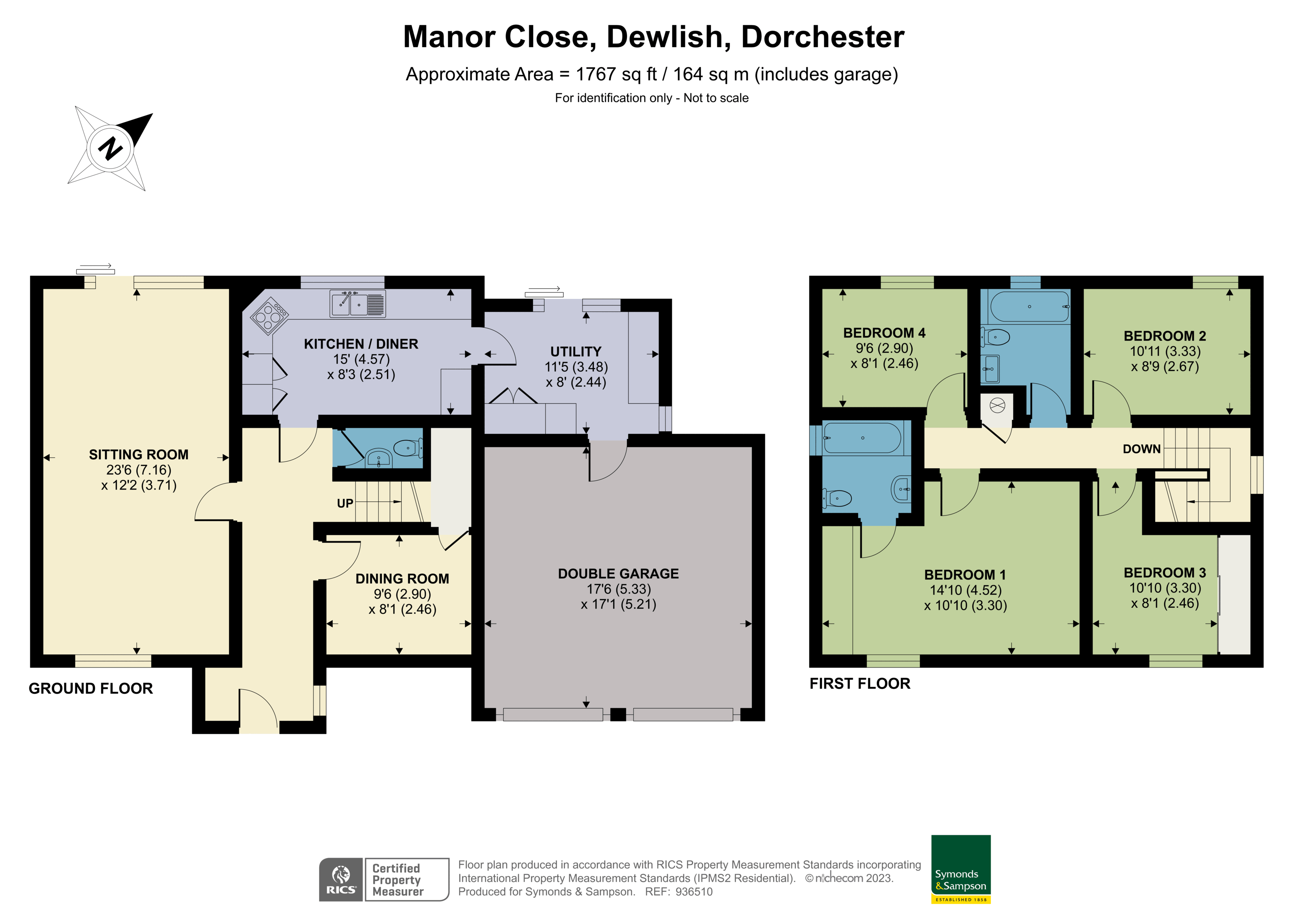 Manor Close, Dewlish, Dorchester, Dorset DT2, 4 bedroom detached house