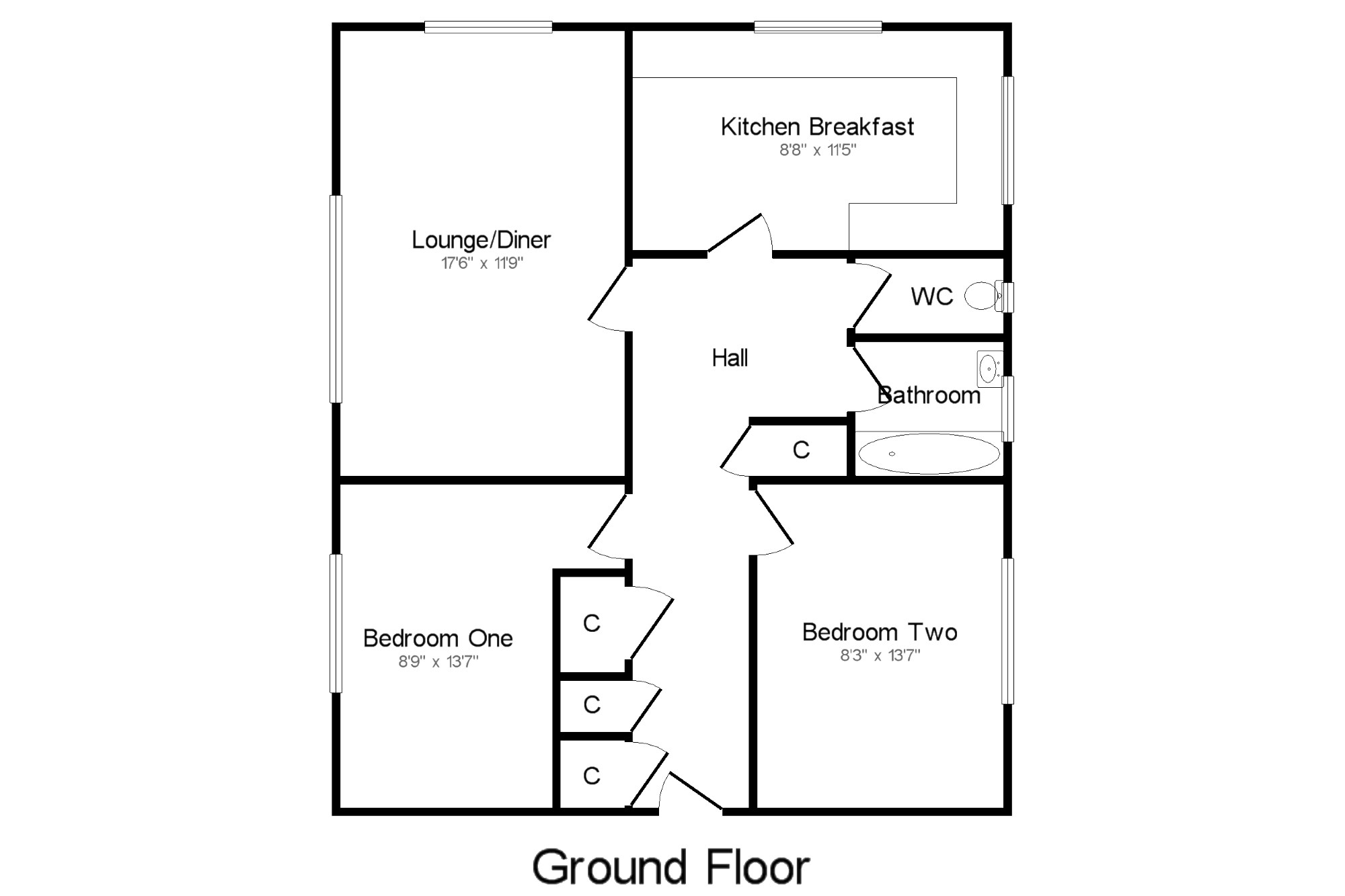 2 Bedrooms Flat for sale in Walker Court, Albion Close, Bristol, Avon BS16