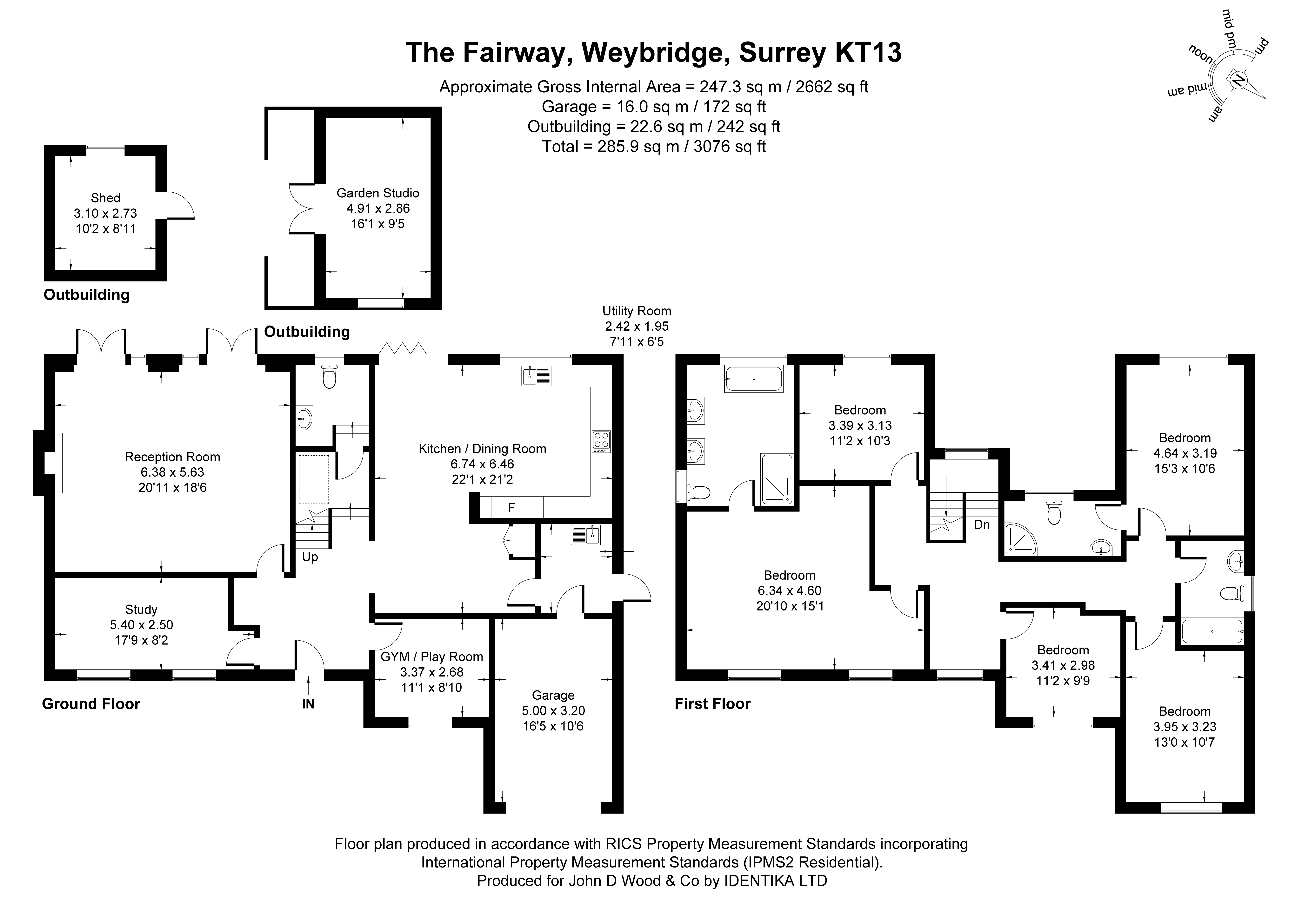 White Oaks,, The Fairway, Surrey floorplan