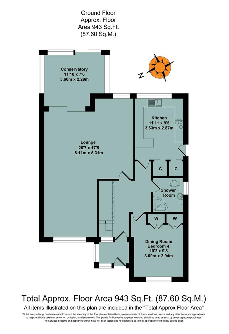 14, Plough Close, Shillingford floorplan