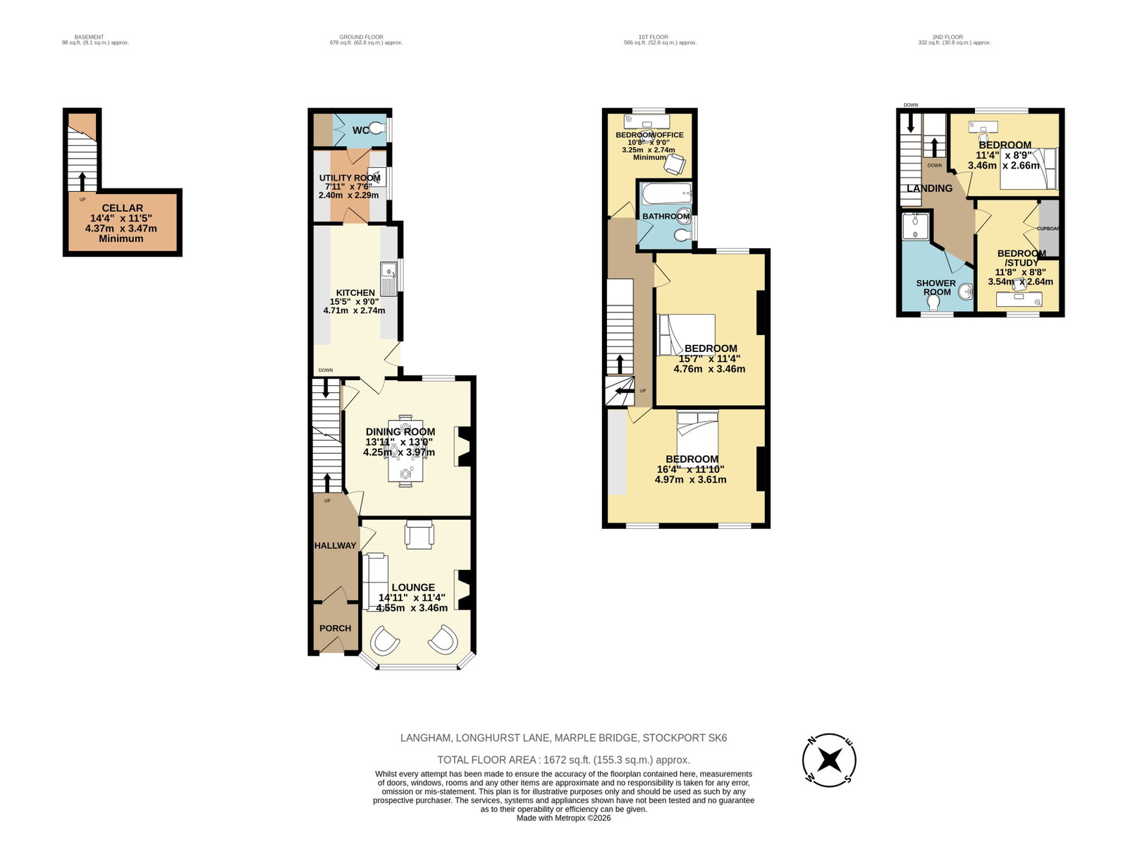 81, Longhurst Lane, Stockport floorplan