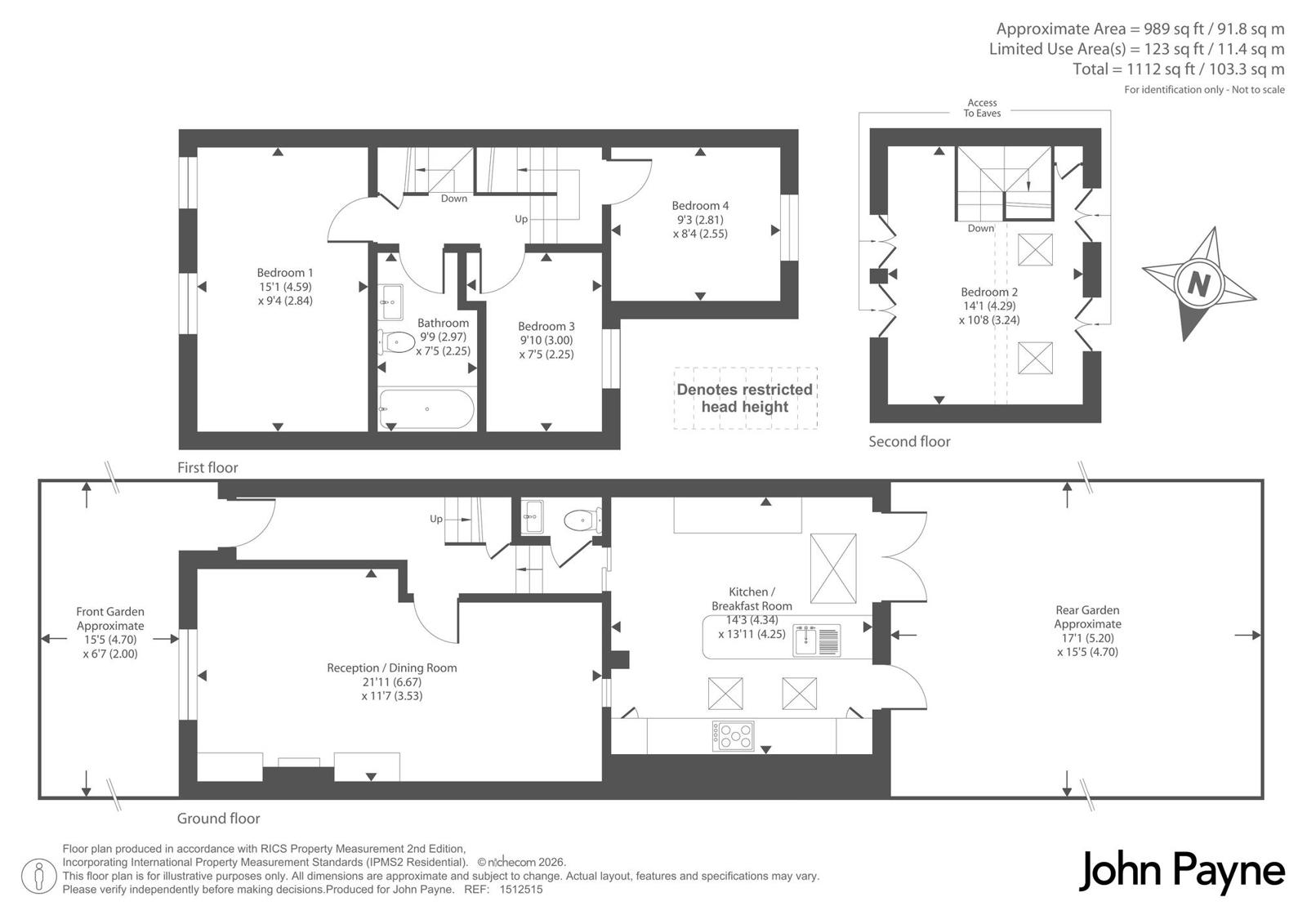 8, Hassendean Road, London floorplan