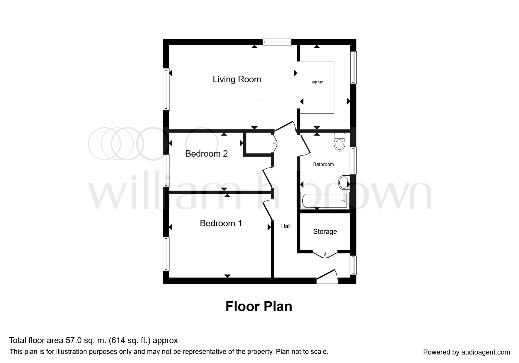 2 Bedrooms Flat for sale in Buckwells Field, Bengeo, Hertford SG14