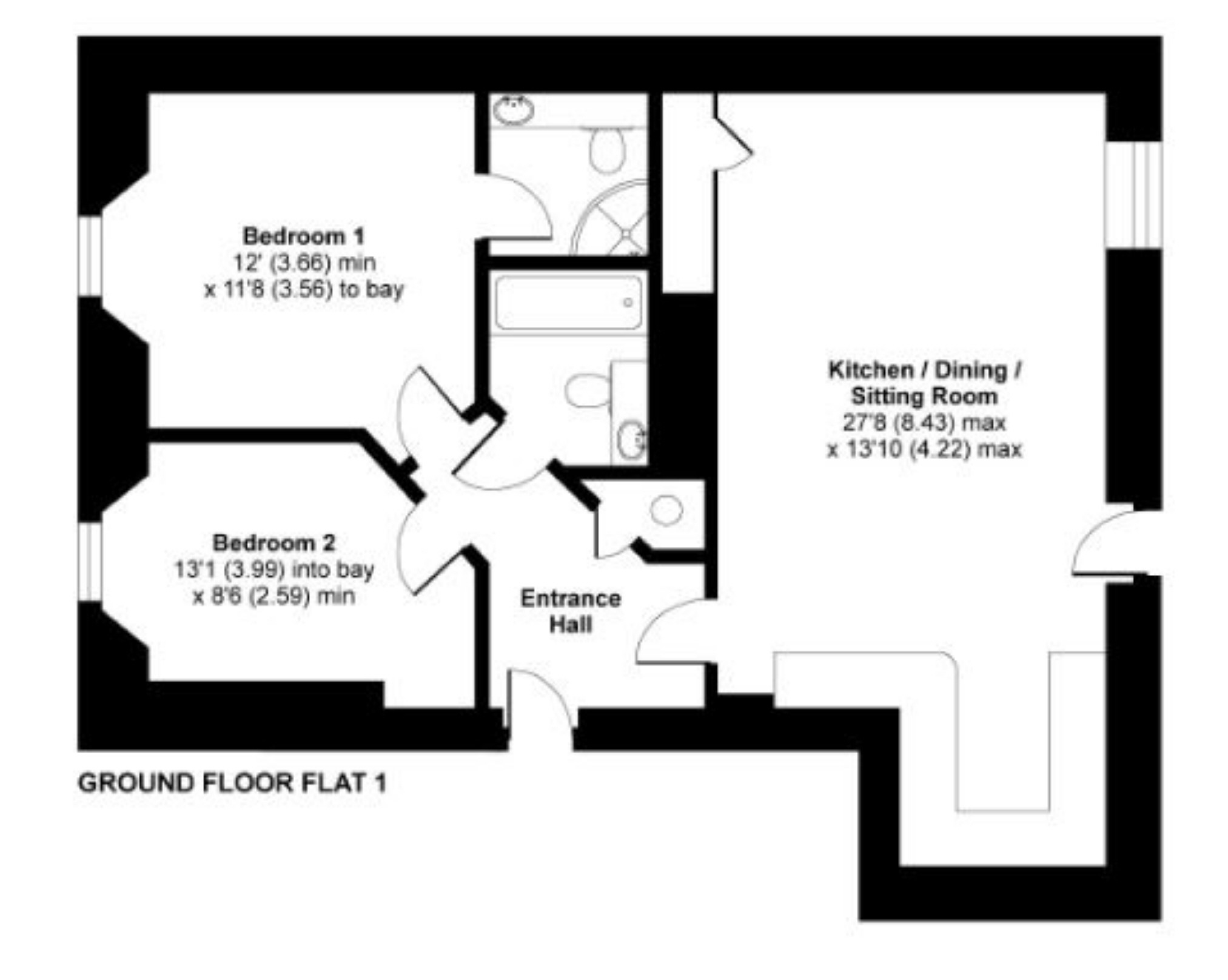 2 Bedrooms Flat for sale in Brand Street, Hitchin, Hertfordshire SG5