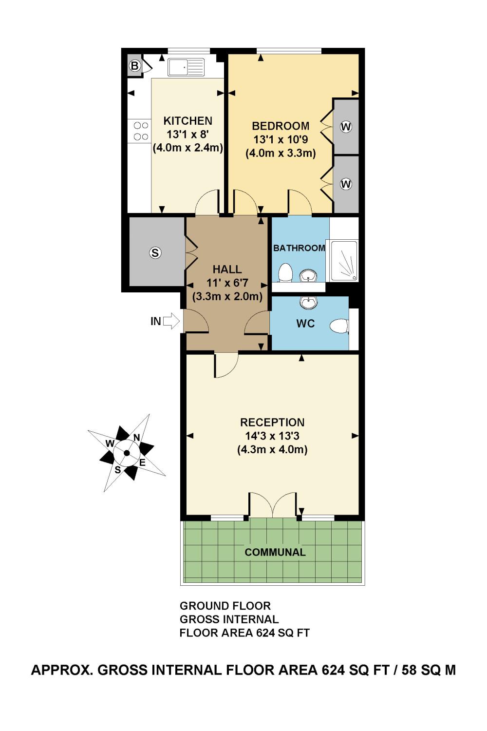 1 Bedrooms Flat for sale in Menai Place, Bow, London E3