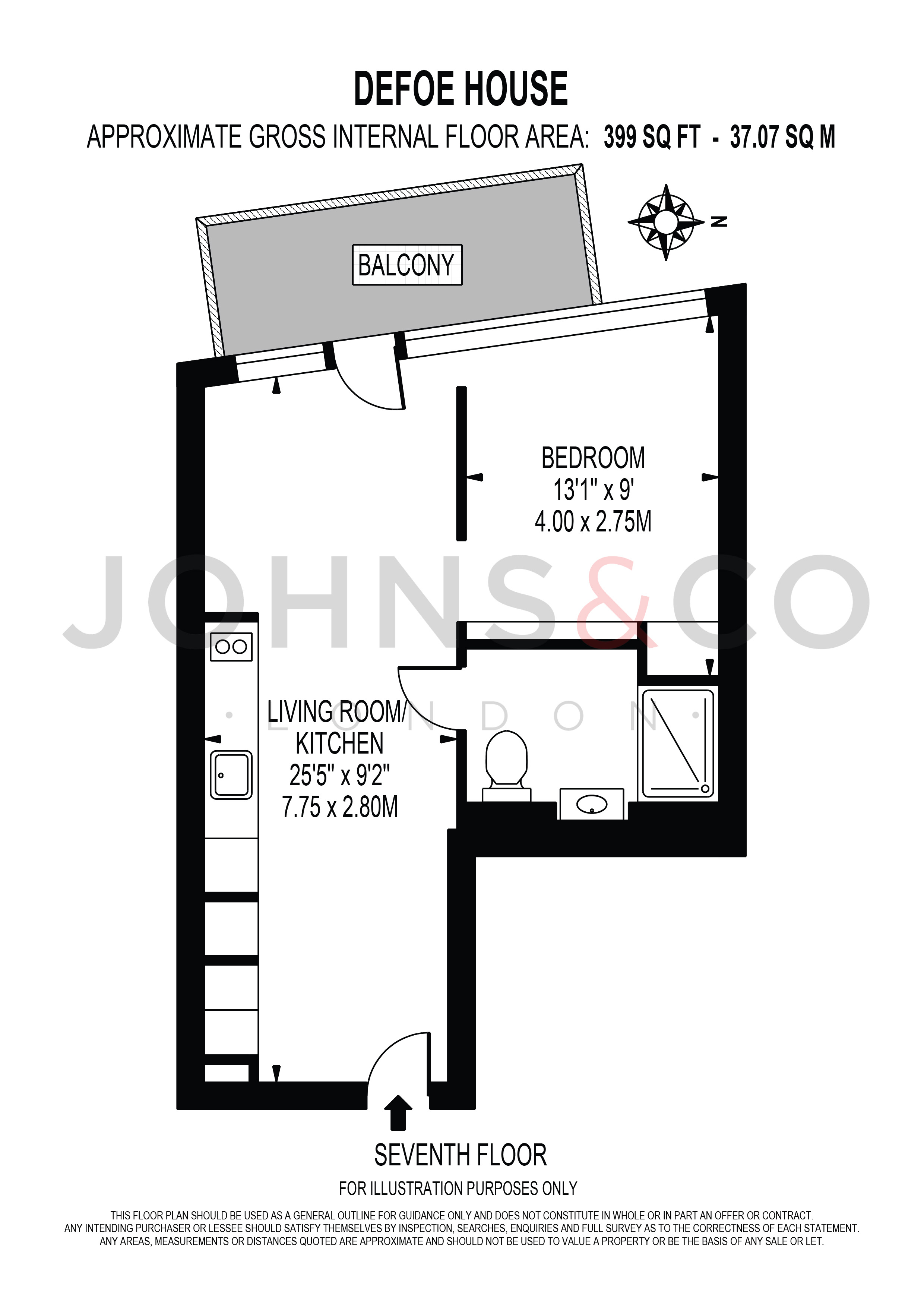 Flat 706 Defoe House 123, City Island Way, London floorplan