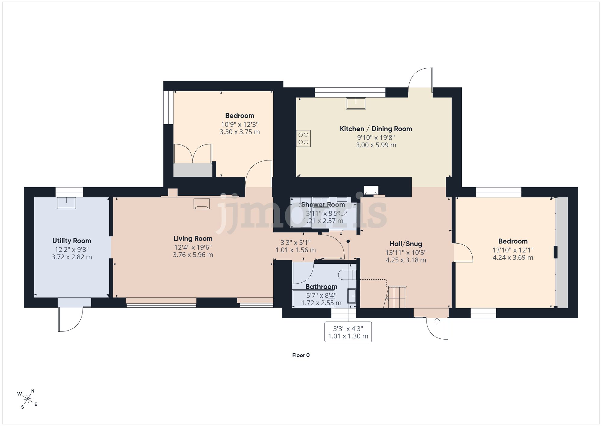 Stone Cottage, Cardigan floorplan
