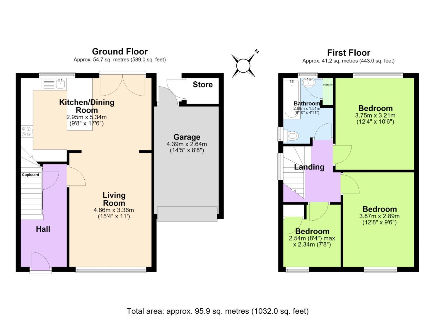 21, Walton Drive, Nottingham floorplan