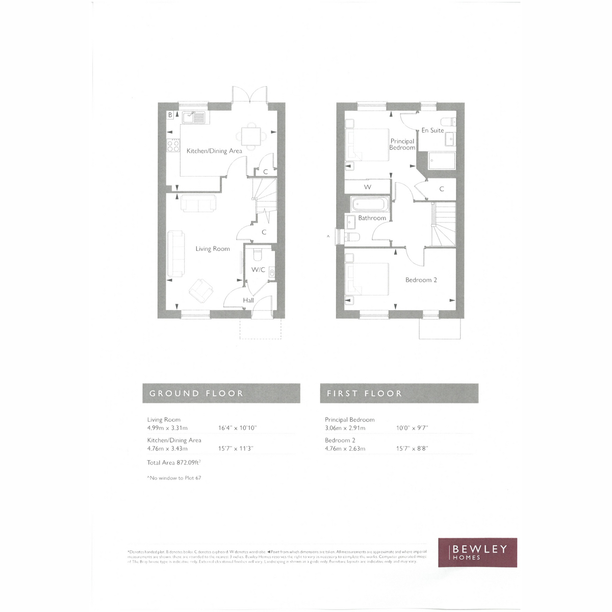 Plot 77, The Bray, Hale Road, Benson floorplan