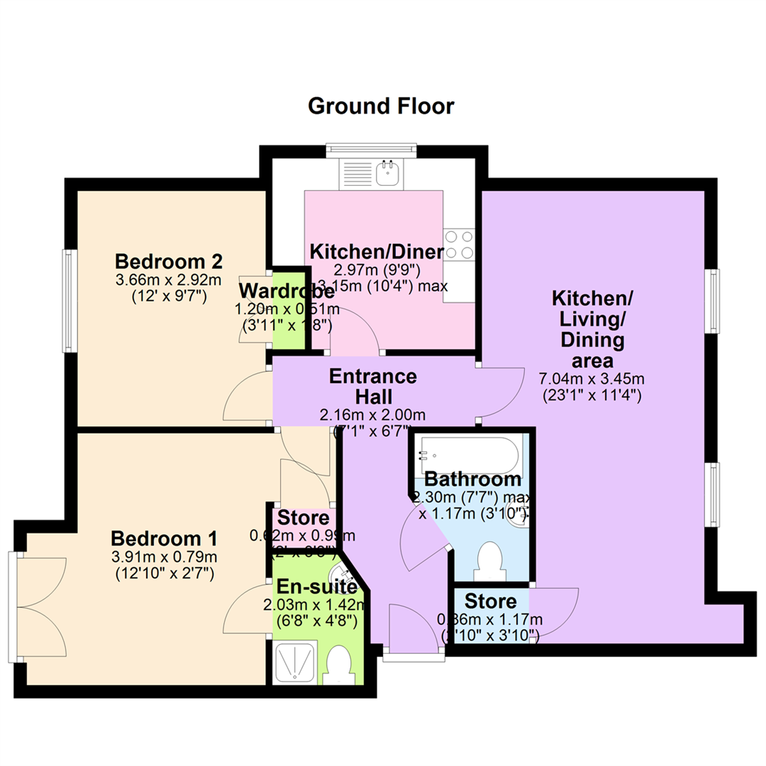 69, Woodrow Gardens, Saintfield floorplan
