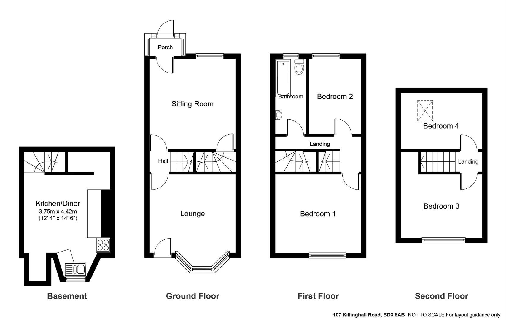 4 Bedrooms Terraced house for sale in Killinghall Road, Bradford BD3