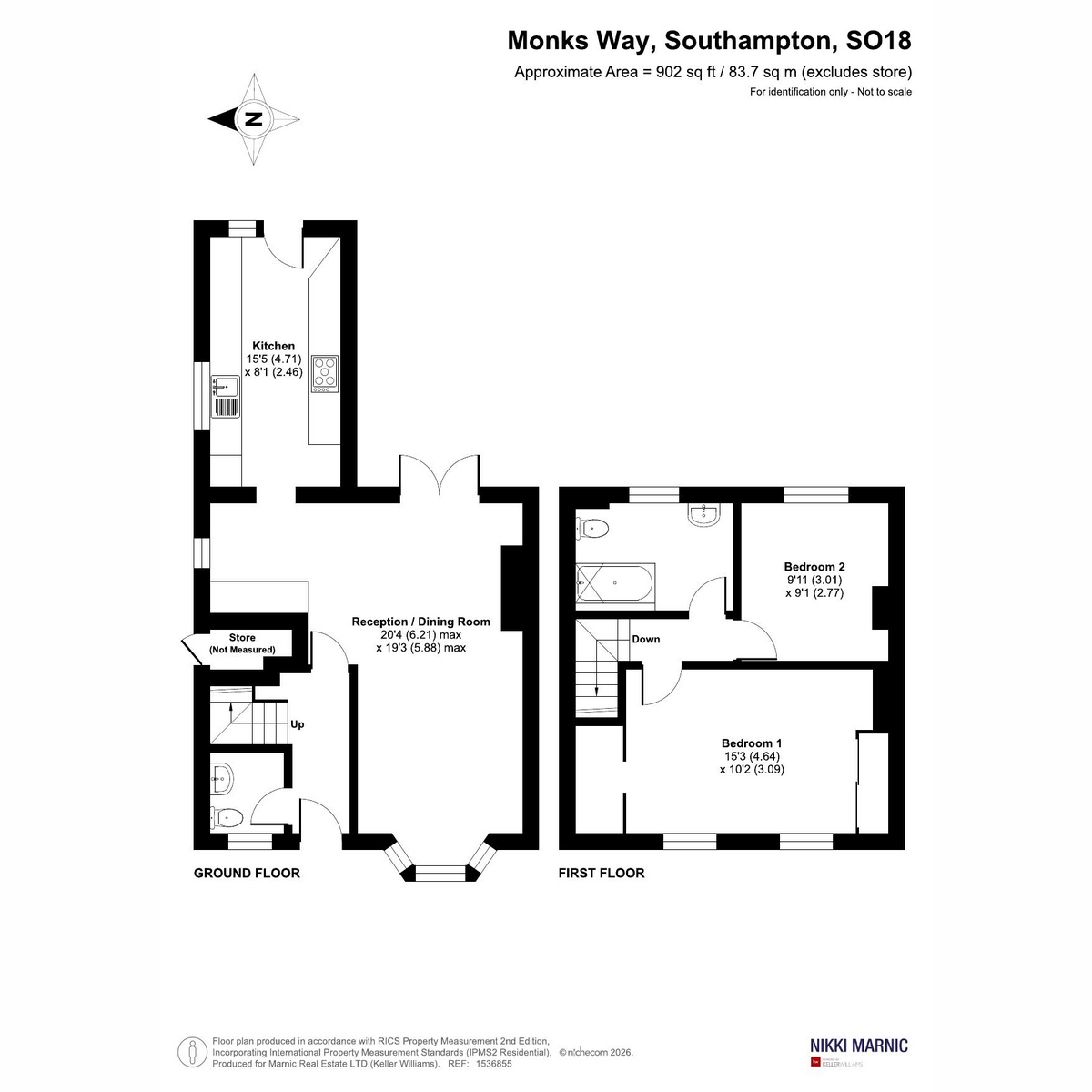 Monks Way, Southampton floorplan