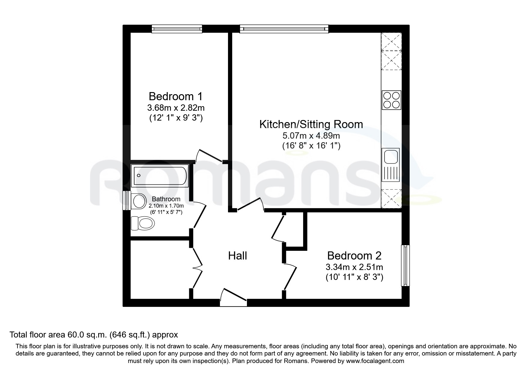 17, Compass Court, Cain Road floorplan