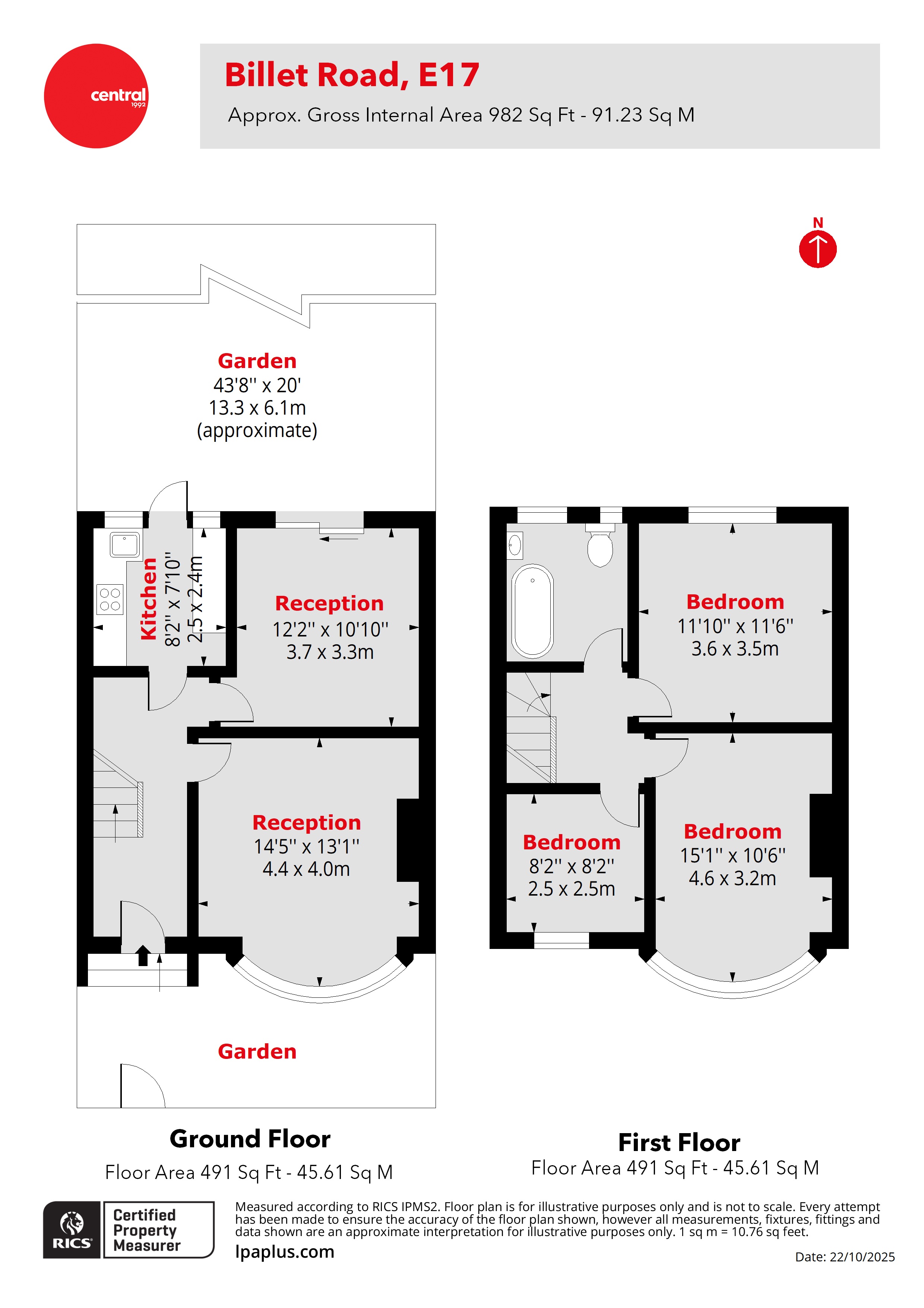 186, Billet Road, London floorplan