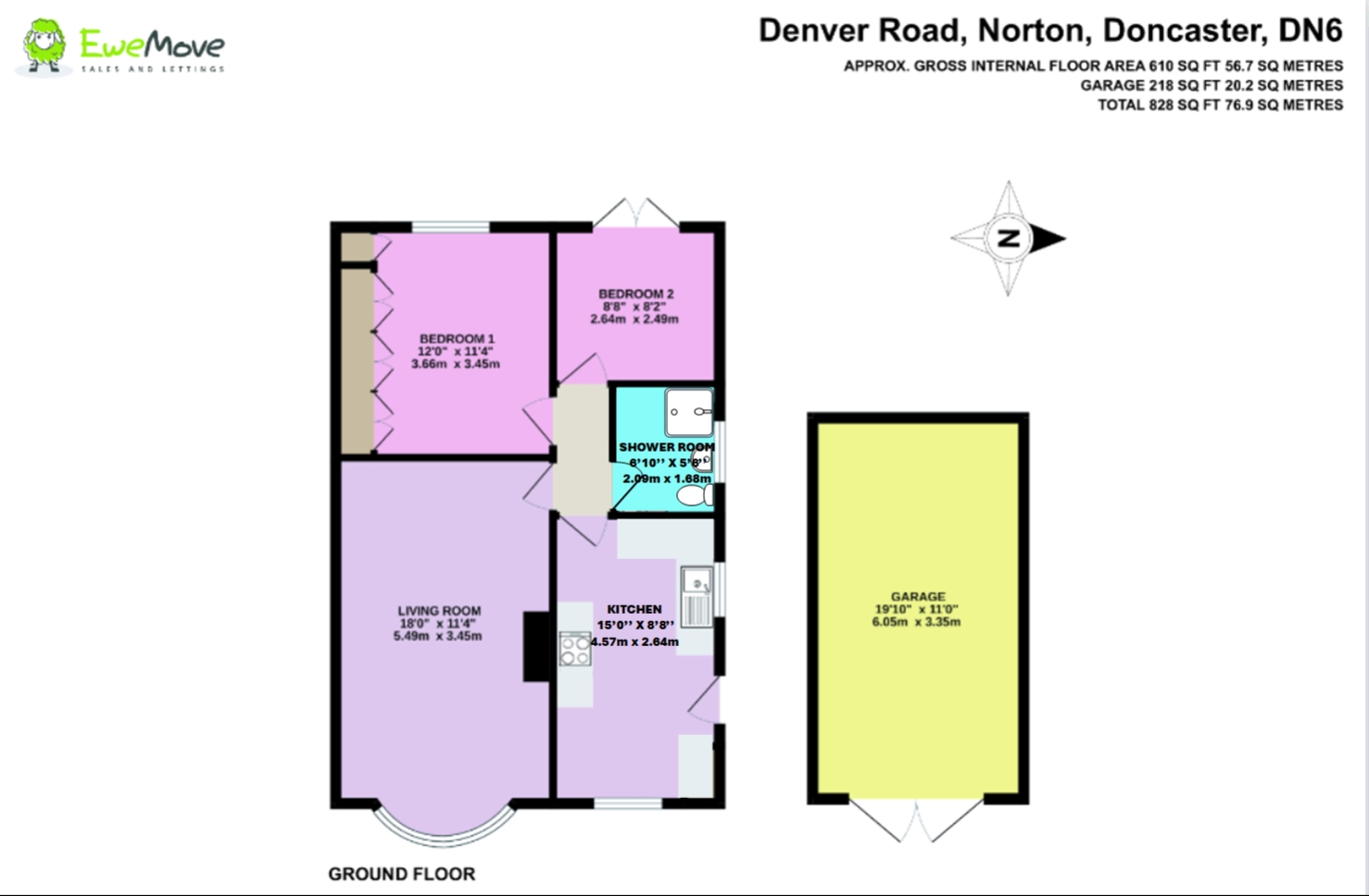 7, Denver Road, Doncaster floorplan