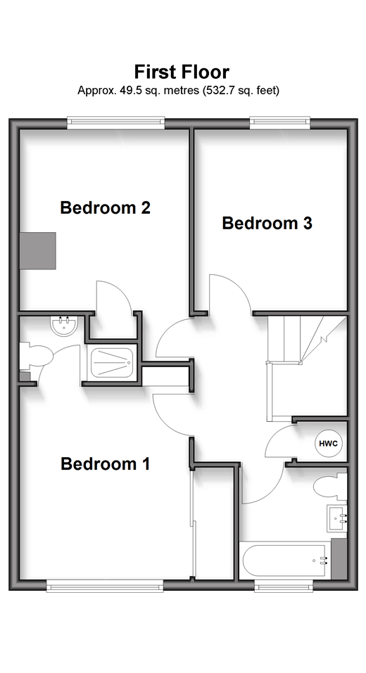 Clover Way, Smallfield floorplan