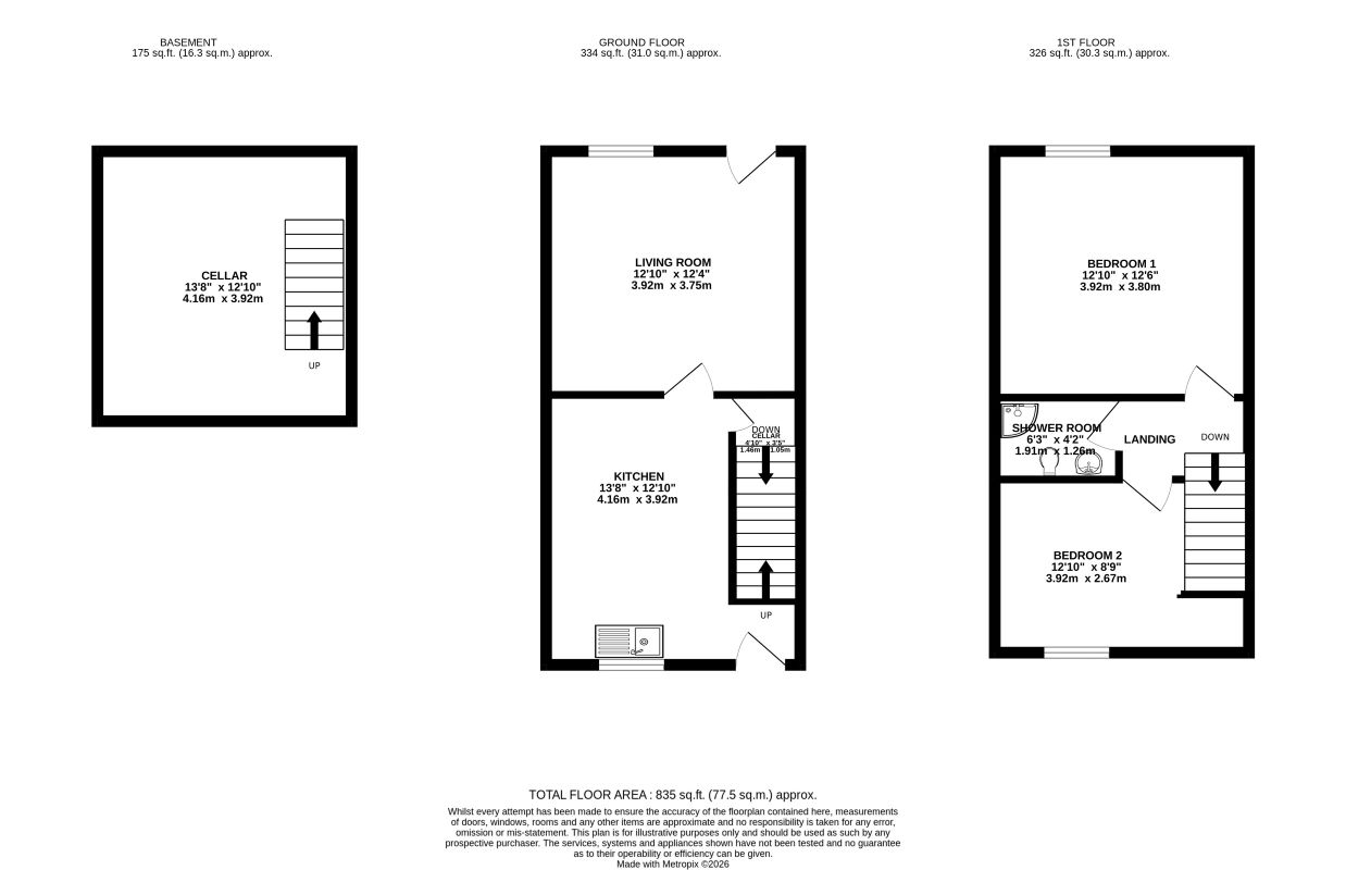 208 York Road, Leeds floorplan