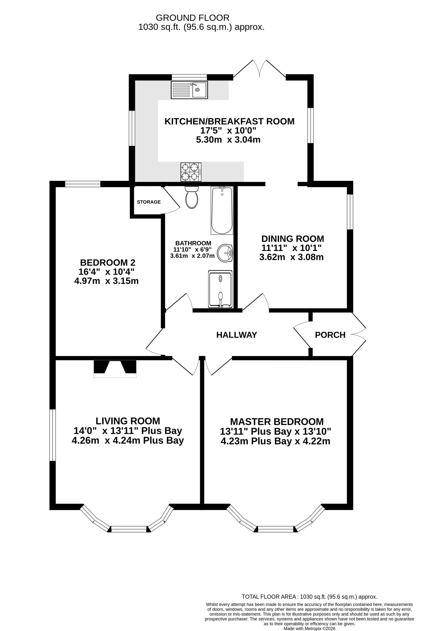 GLASTON, YALLANDS HILL, TAUNTON floorplan