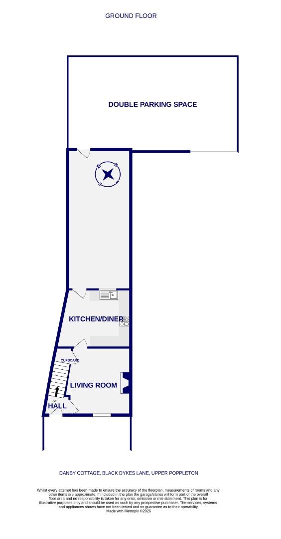 Danby Cottage, Black Dike Lane, York floorplan