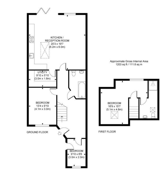 70a, Hazel Way, Fetcham floorplan