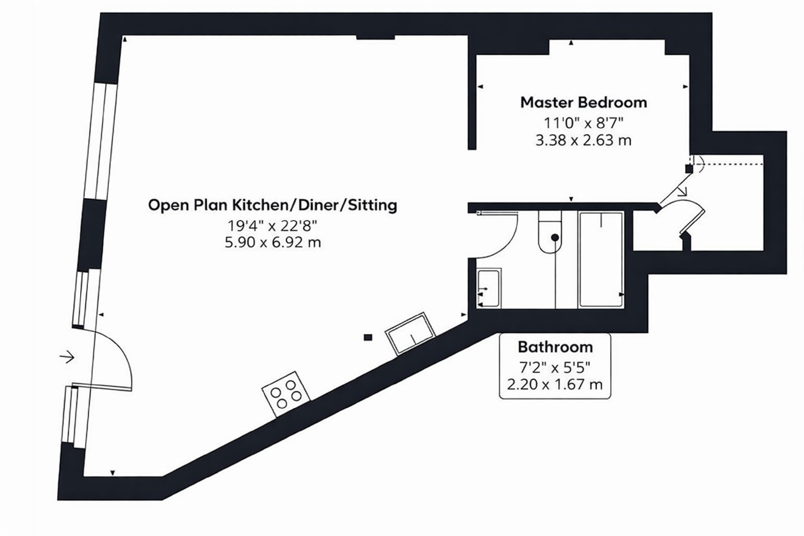 Loft 2 The Factory, Denmark Road, Leicester floorplan