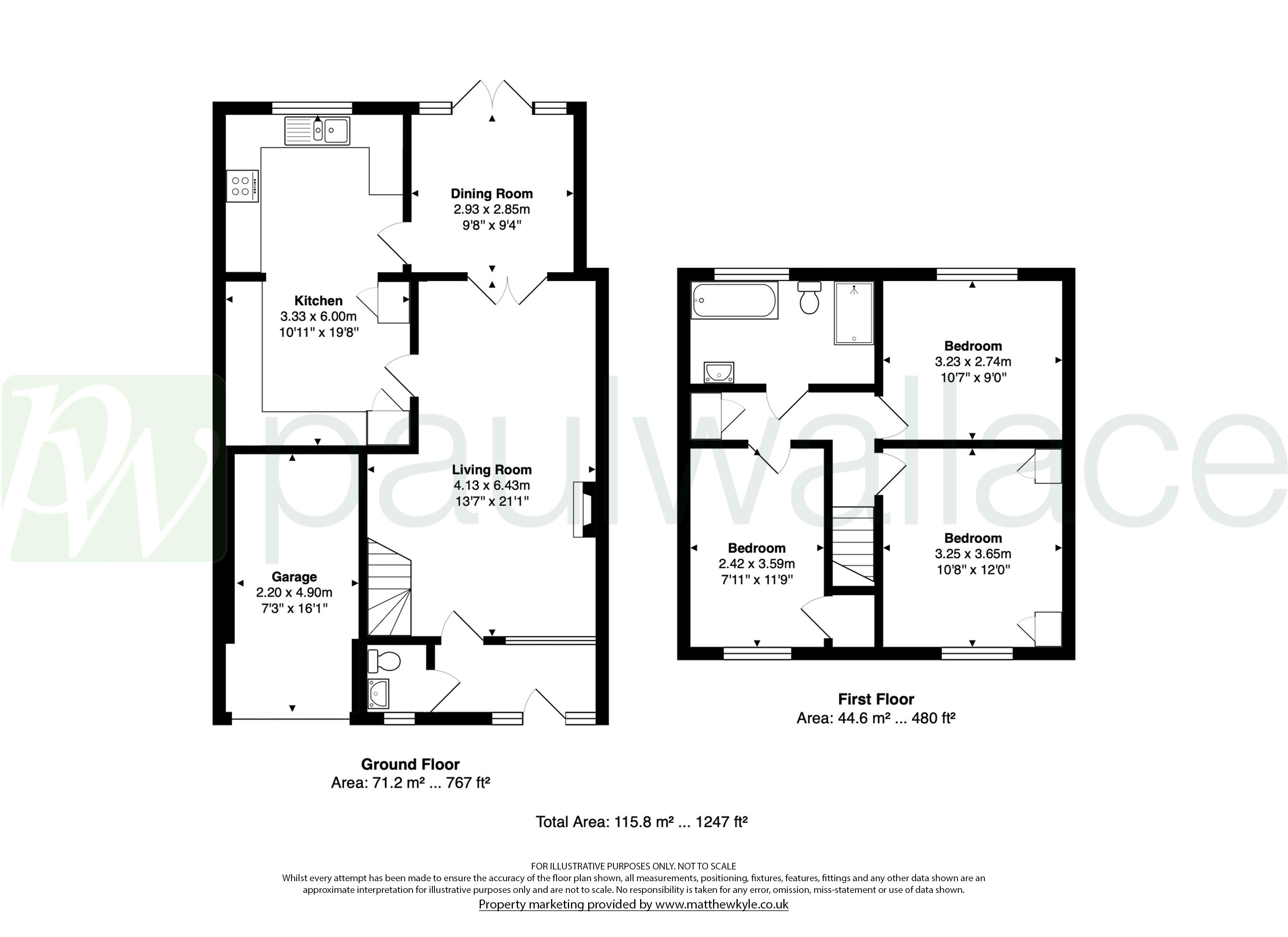 128, Lampits, Hoddesdon floorplan