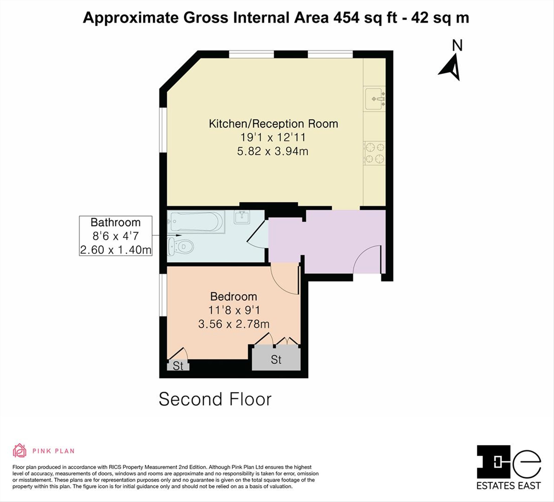 71F, Orford Road, London floorplan