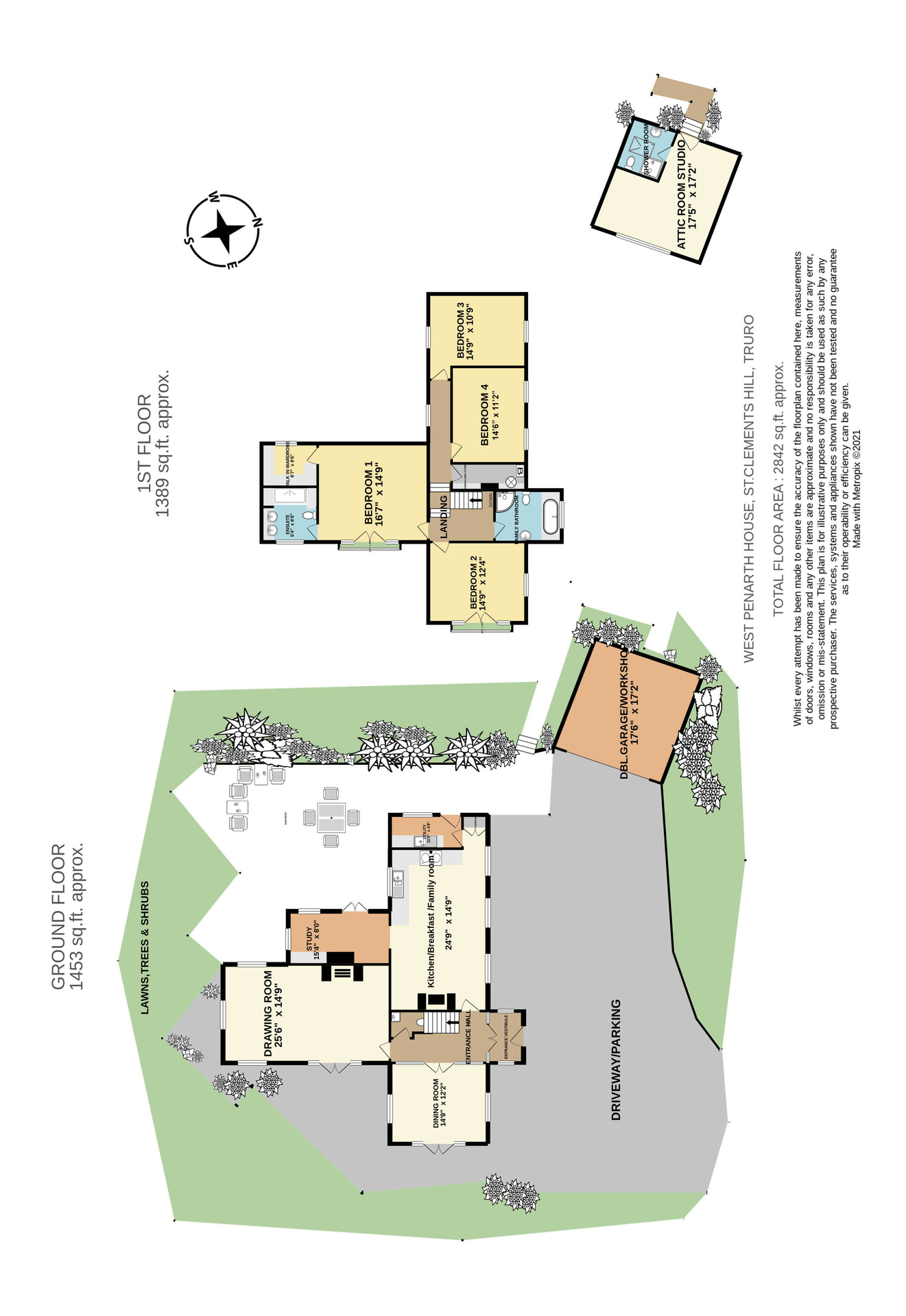 West Penarth House, Truro floorplan