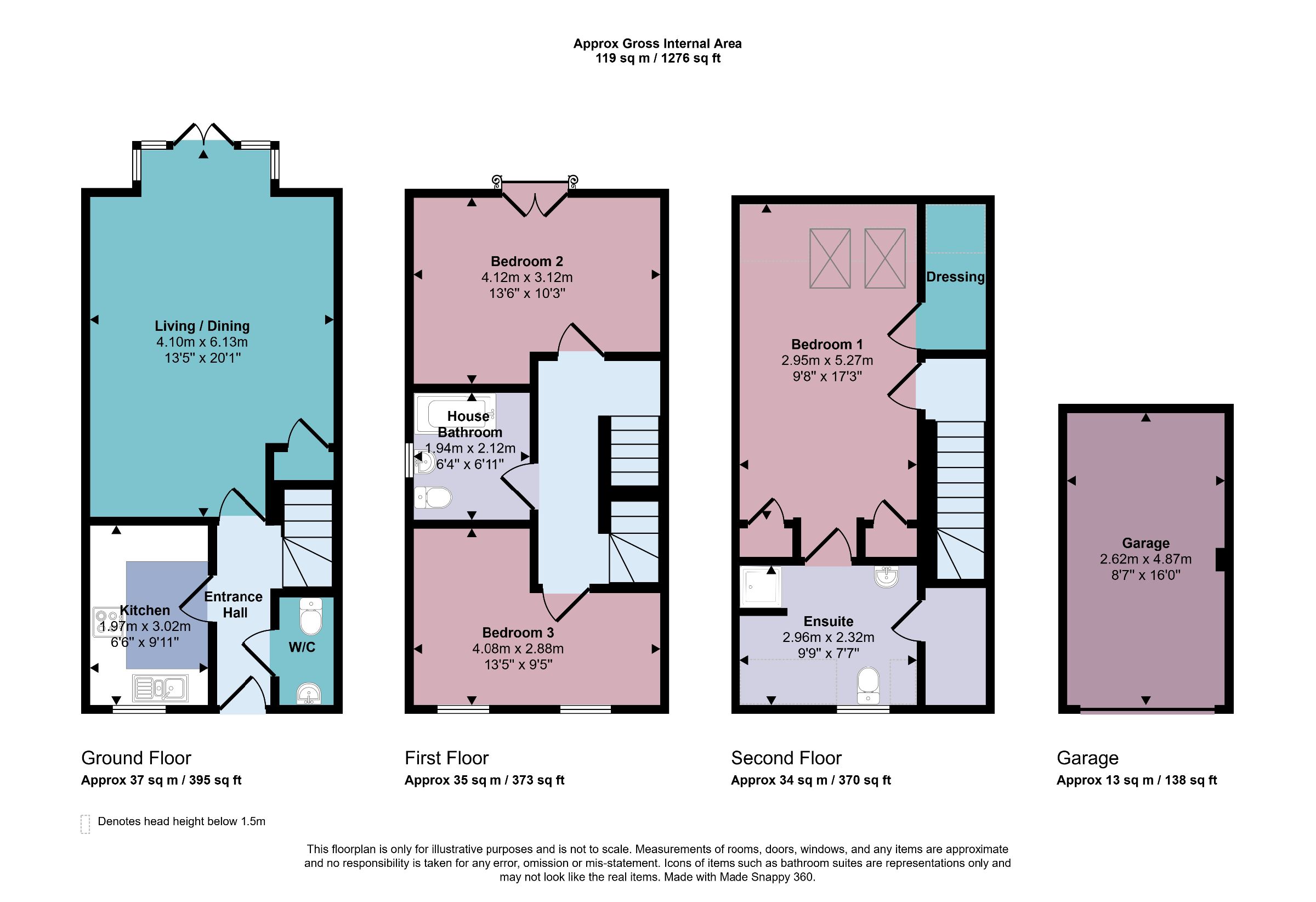 4 Noble Court, Knaresborough floorplan